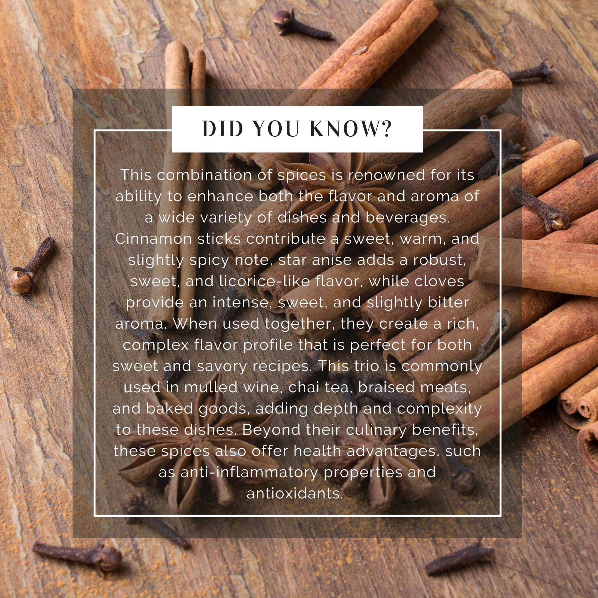 Rani Cinnamon Sticks, Star Anise & Whole Cloves 3.5oz (100g) Pack of 3 ~ Perfect for Baking, Cooking & Beverages ~ All Natural | Gluten Friendly | NON-GMO | Kosher | Vegan | Indian Origin - Image 6