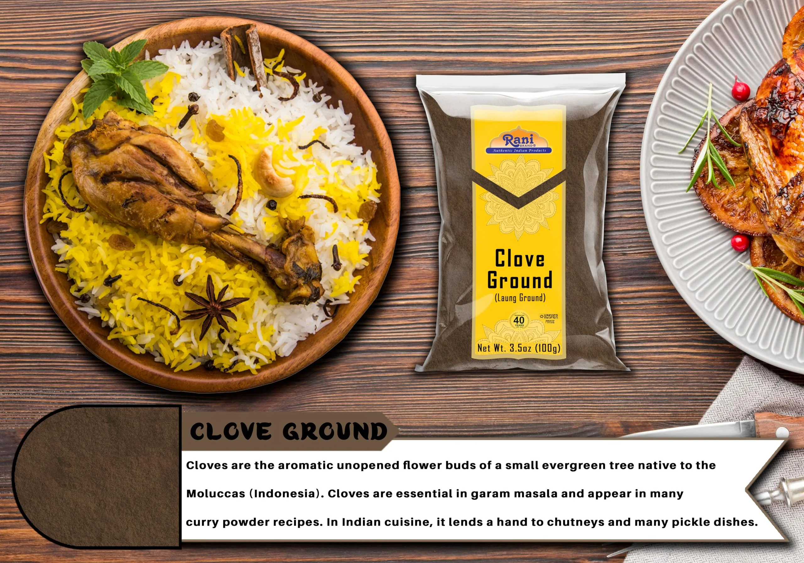 Rani Cloves Powder (Laung) Indian Spice 3.5oz (100g) ~ All Natural, Gluten Free Ingredients | NON-GMO | Kosher | Vegan | Indian Origin - Image 6