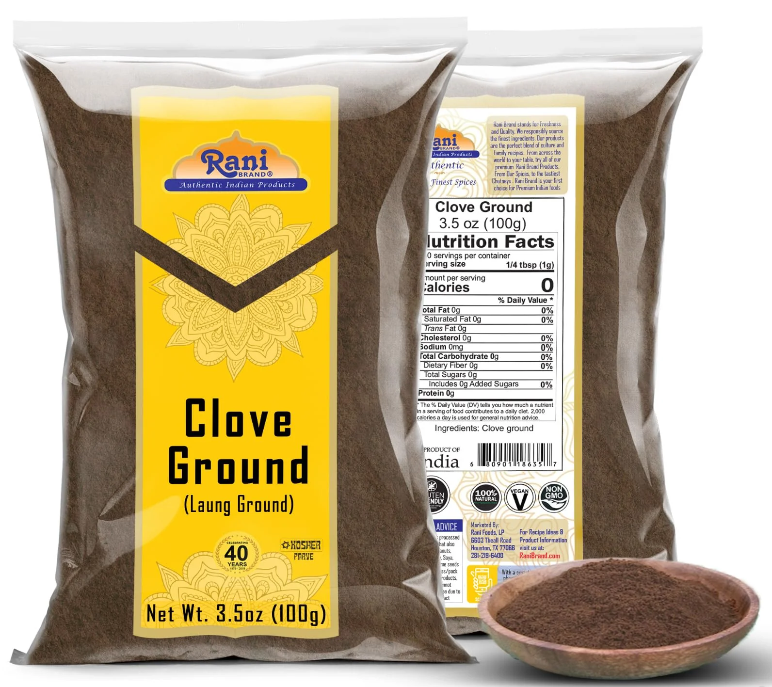 Rani Cloves Powder (Laung) Indian Spice 3.5oz (100g) ~ All Natural, Gluten Free Ingredients | NON-GMO | Kosher | Vegan | Indian Origin - Image 8