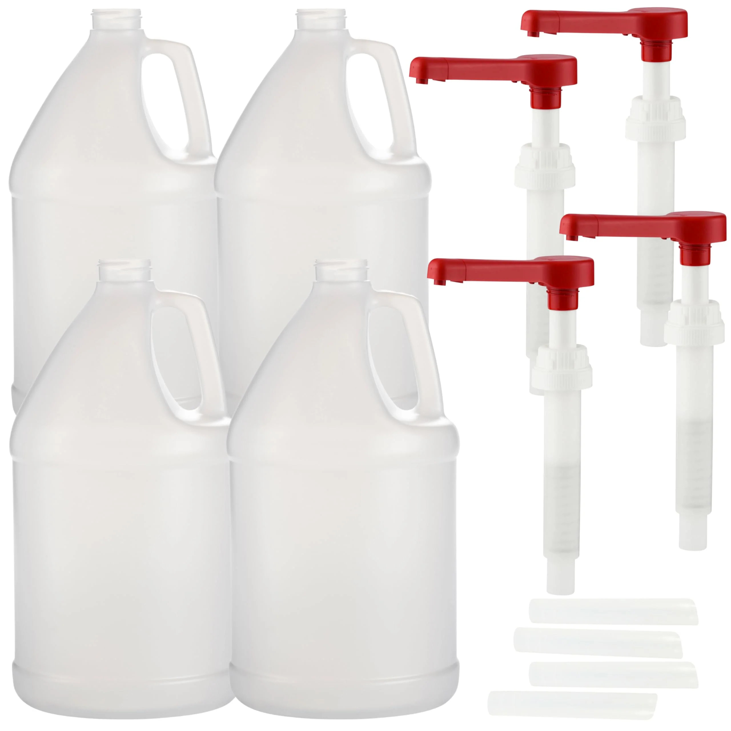 Rani Containers | 1 Gallon HDPE Plastic Jug with Reshipper Box & Pump Dispenser | Home & Commercial Use, Containers for Water, Sauces, Food, Soaps, Detergents, Liquids | Made in USA - Pack of 4 - Image 3