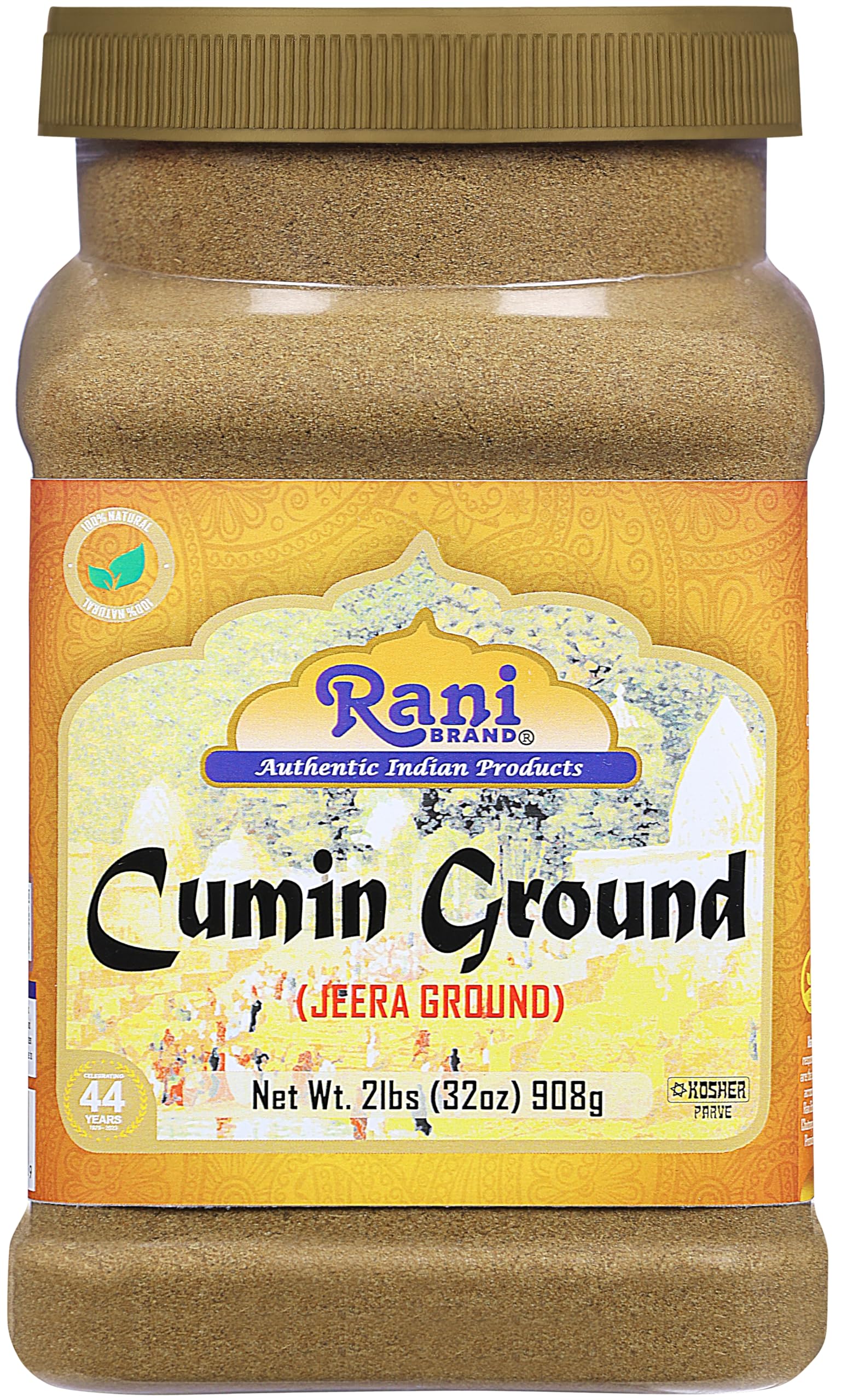 Rani Cumin (Jeera) Powder Spice 32oz (2lbs) 908g PET Jar ~ All Natural | Vegan | Gluten Friendly | NON-GMO | Kosher | Indian Origin