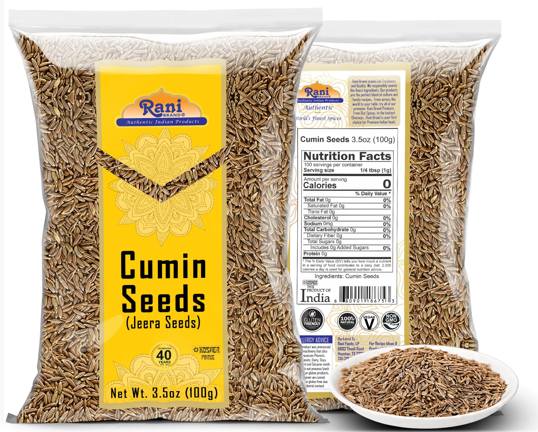 Rani Cumin Seeds Poly {5 Sizes Available} - Image 3