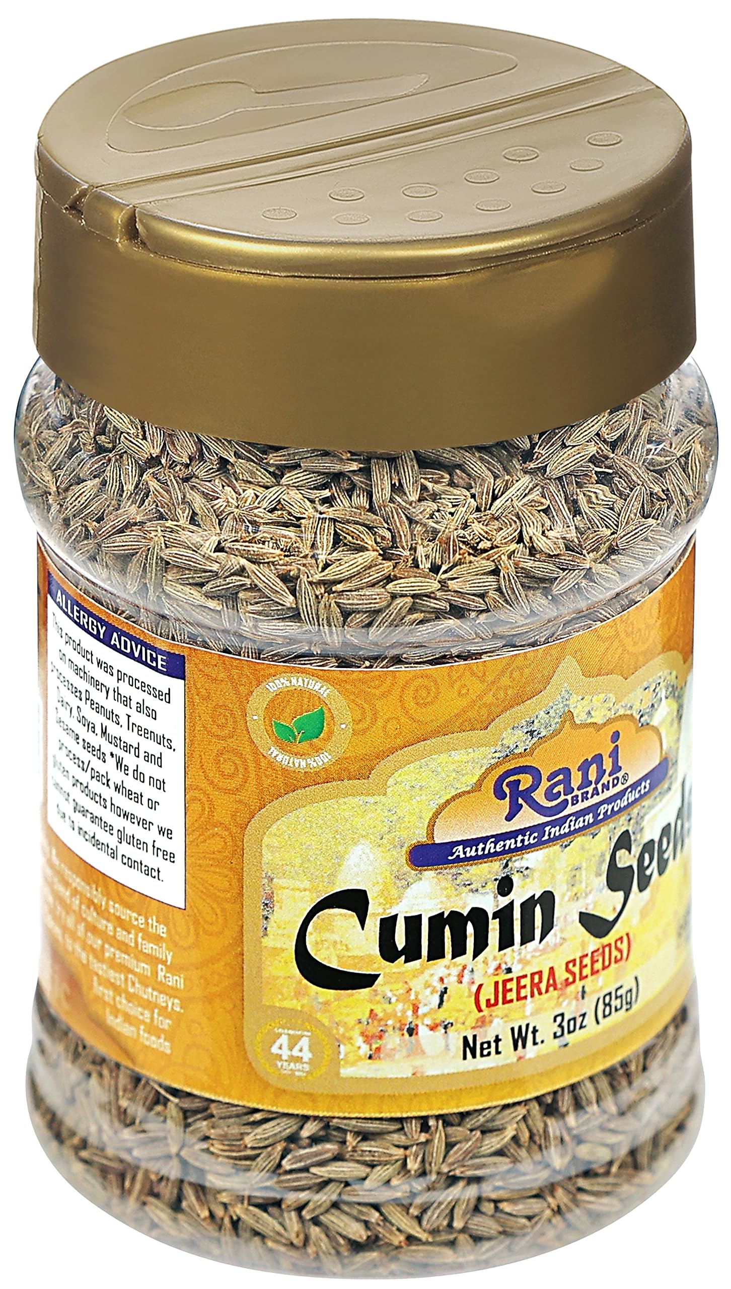 Rani Cumin Seeds Whole (Jeera) Spice 3oz (85g) PET Jar ~ All Natural | Gluten Friendly | NON-GMO | Vegan | Kosher | Indian Origin - Image 8