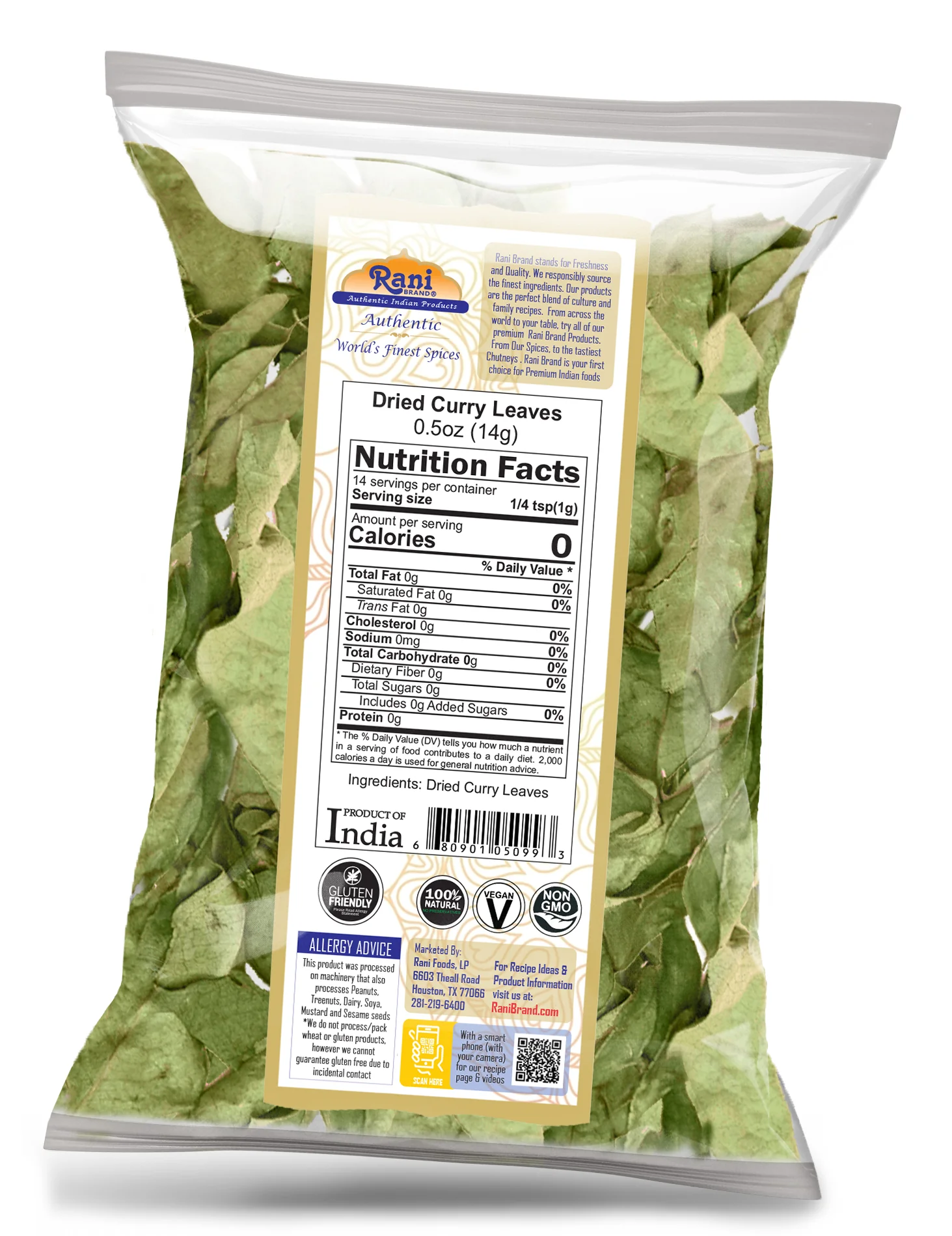 Rani Curry (Kari) Leaves Whole & Powder {3 Sizes Available} - Image 18