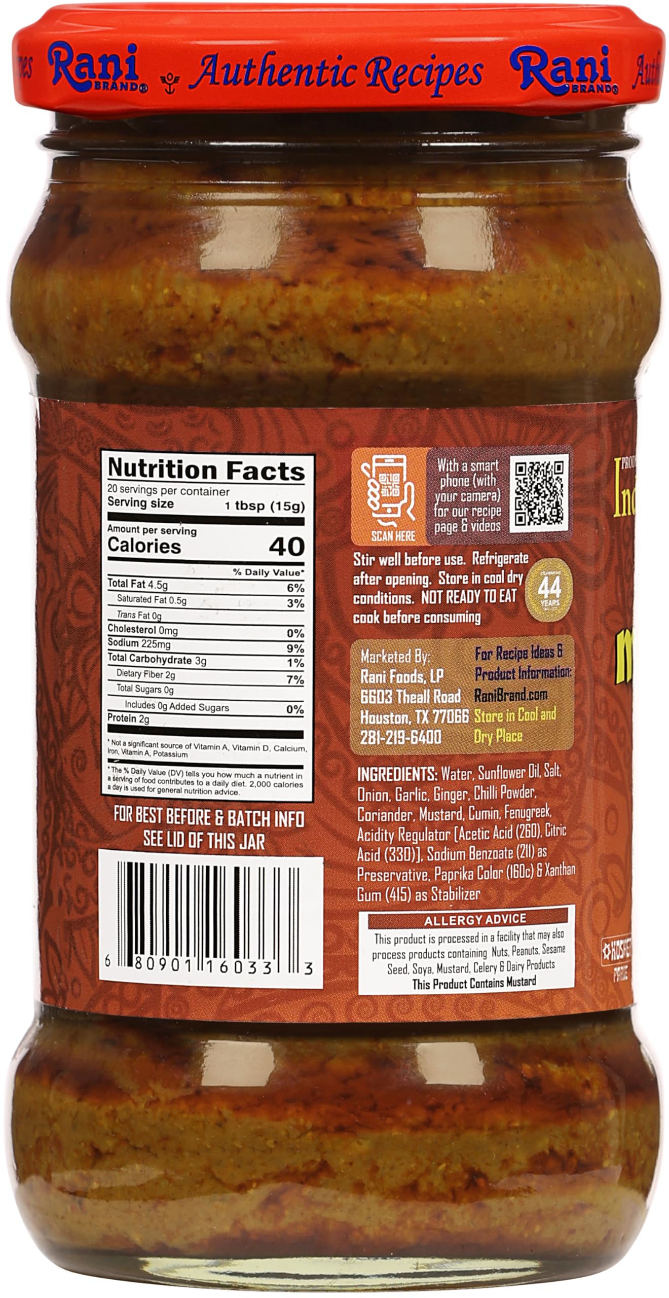 Rani Curry Paste MILD (Spice Paste) 10.5oz (300g) Glass Jar, Pack of 5+1 FREE~No Colors | All Natural | NON-GMO | Kosher | Vegan | Gluten Free | Indian Origin - Image 7