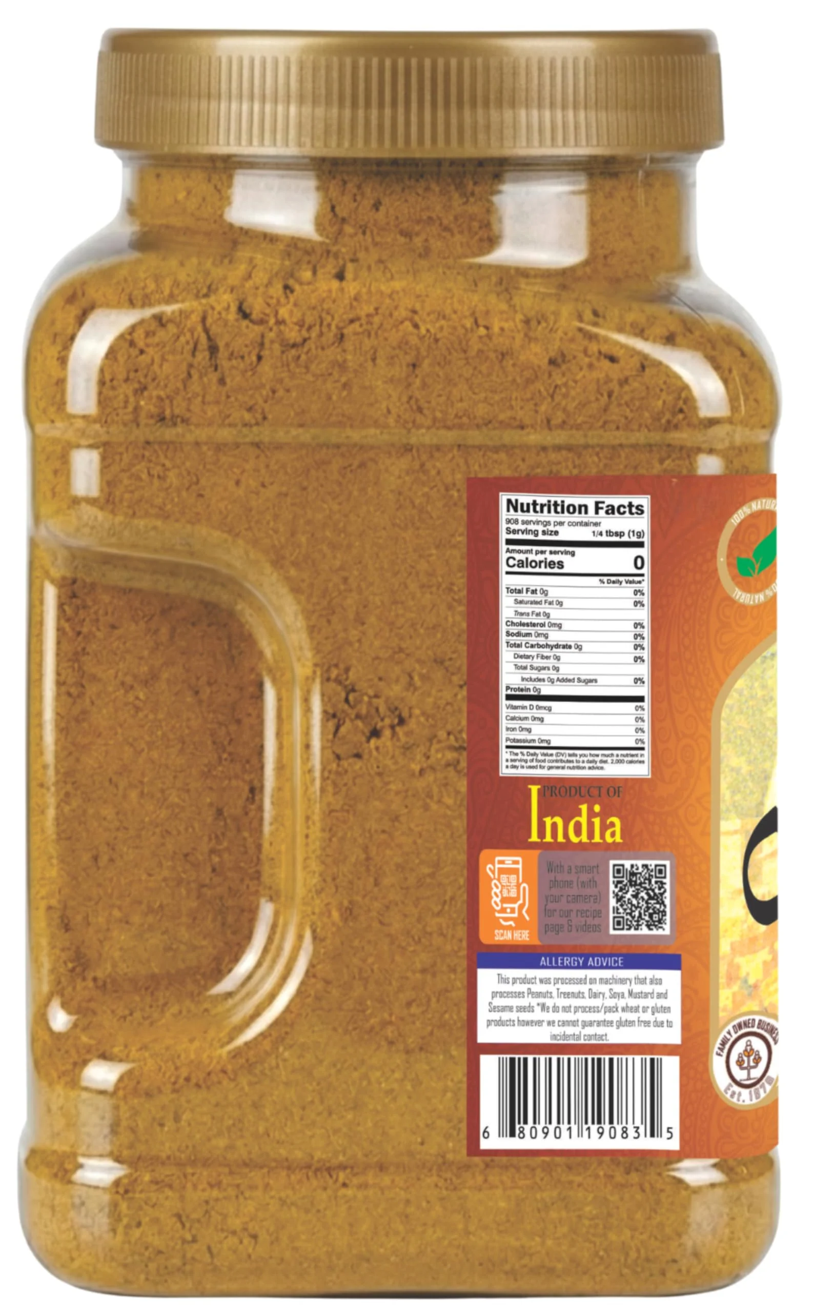 Rani Curry Powder Hot (11-Spice Authentic Indian Blend) 32oz (2lbs) 908g PET Jar ~ All Natural | Salt-Free | Vegan | No Colors | Kosher | Gluten Friendly - Image 7