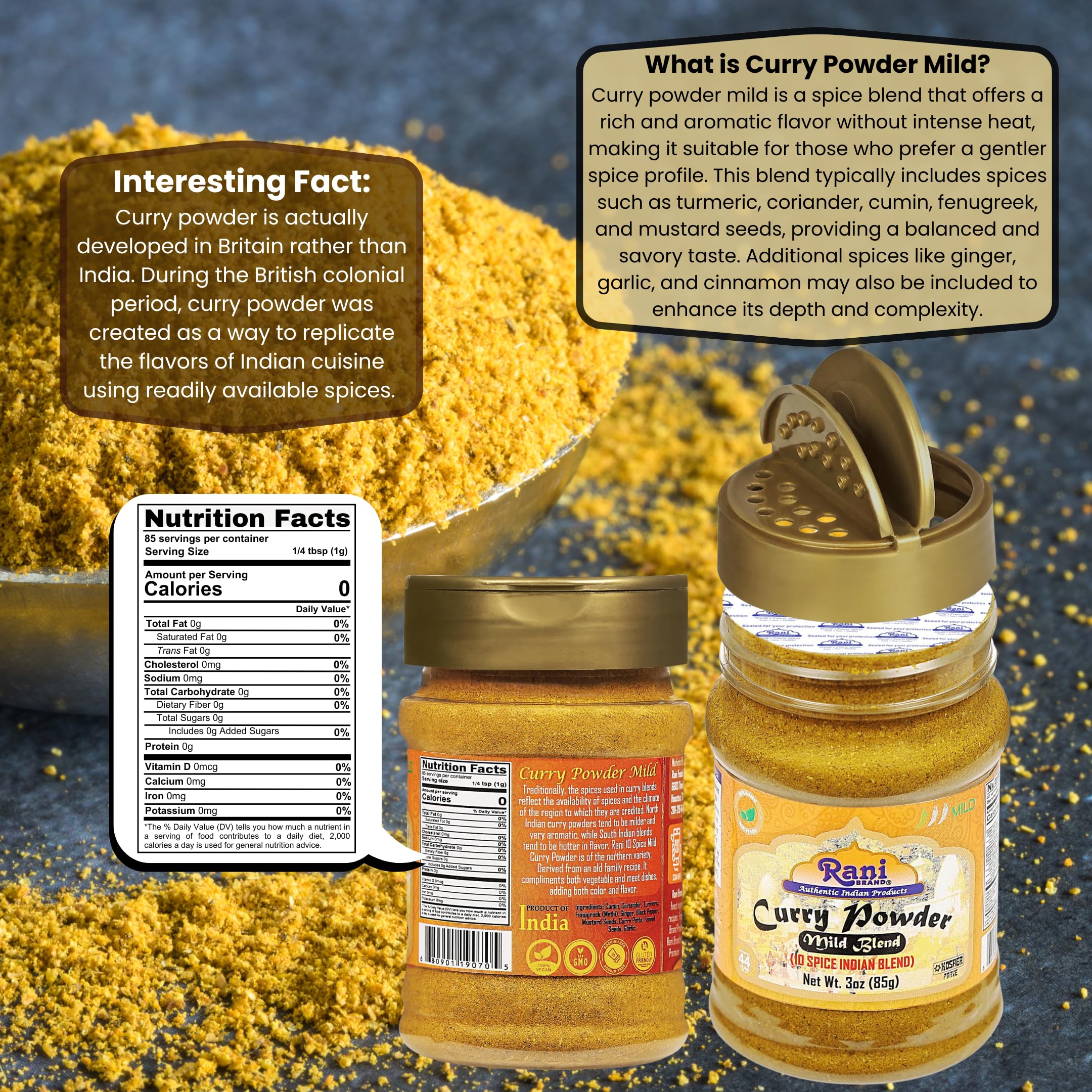 Rani Curry Powder Mild *BEST SELLER* {8 Sizes Available} - Image 55