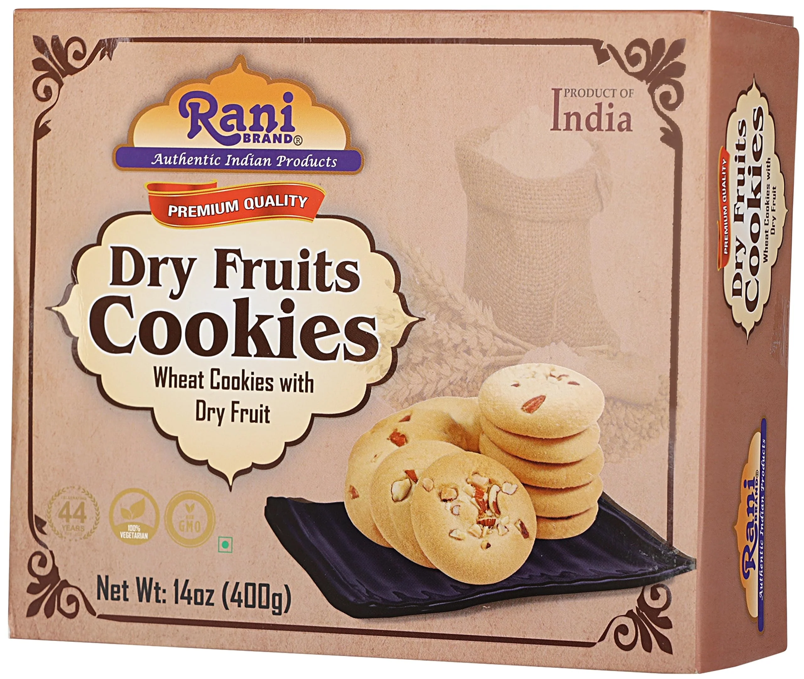 Rani Dry Fruits Cookies (Wheat Cookies with Dry Fruits) 14oz (400g) Premium Quality Indian Cookies ~ All Natural | Vegan | Non-GMO | Indian Origin - Image 5