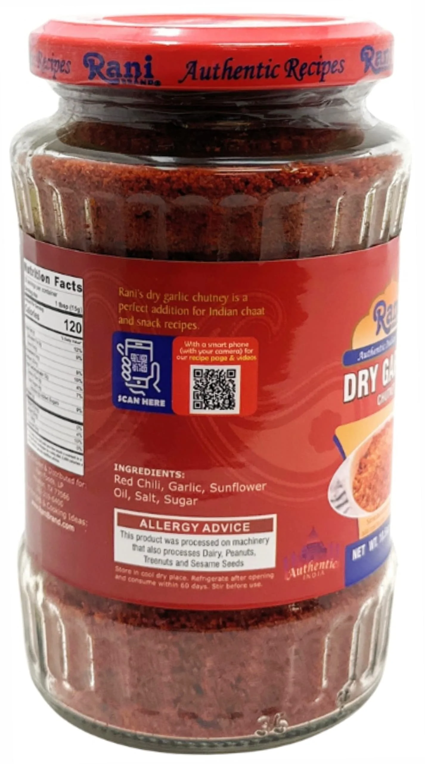 Rani Dry Garlic Chutney 10.5oz (300g) Glass Jar, Ready to Eat ~ All Natural | No Preservatives | Vegan | Gluten Free | NON-GMO | No Colors | Indian Origin - Image 3