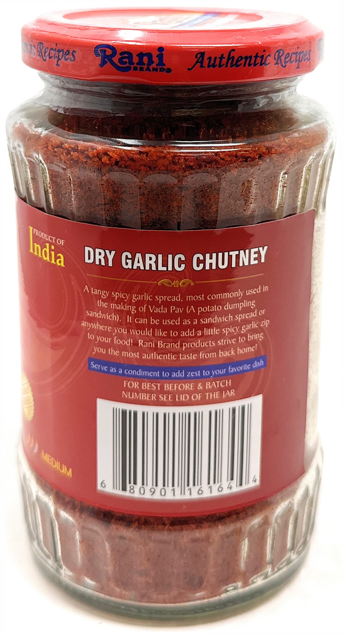Rani Dry Garlic Chutney 10.5oz (300g) Glass Jar, Ready to Eat ~ All Natural | No Preservatives | Vegan | Gluten Free | NON-GMO | No Colors | Indian Origin - Image 4