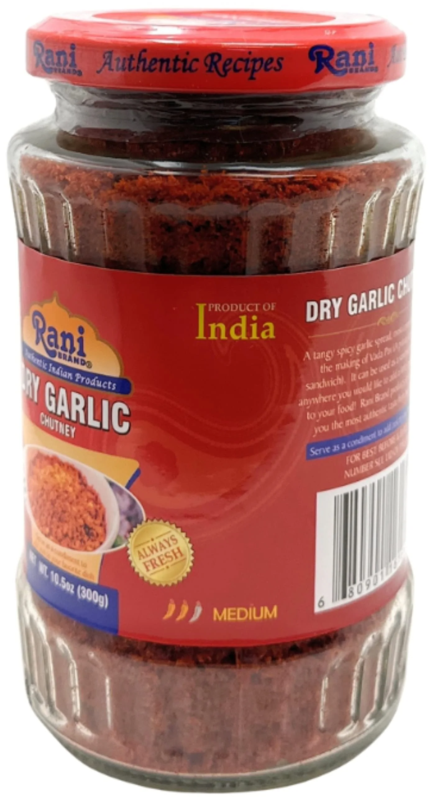 Rani Dry Garlic Chutney 10.5oz (300g) Glass Jar, Ready to Eat ~ All Natural | No Preservatives | Vegan | Gluten Free | NON-GMO | No Colors | Indian Origin - Image 5