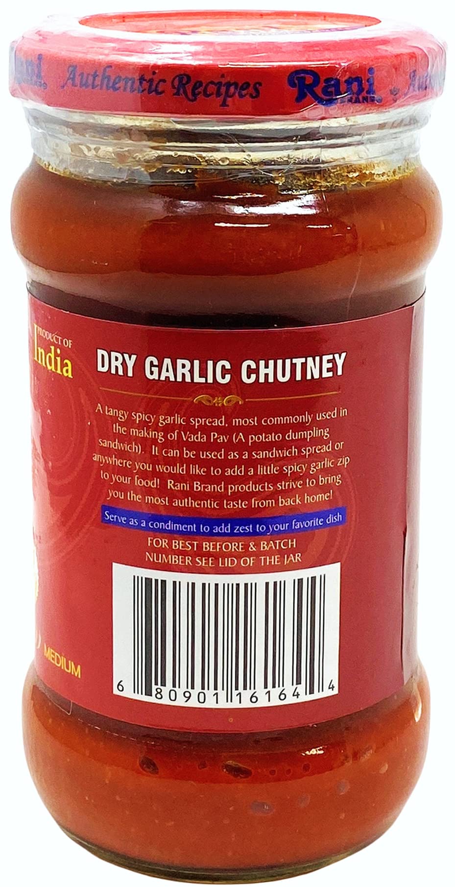 Rani Garlic Chutney 10.5oz (300g) Glass Jar, Ready to Eat ~ All Natural | No Preservatives | Vegan | Gluten Free | NON-GMO | No Colors - Image 4