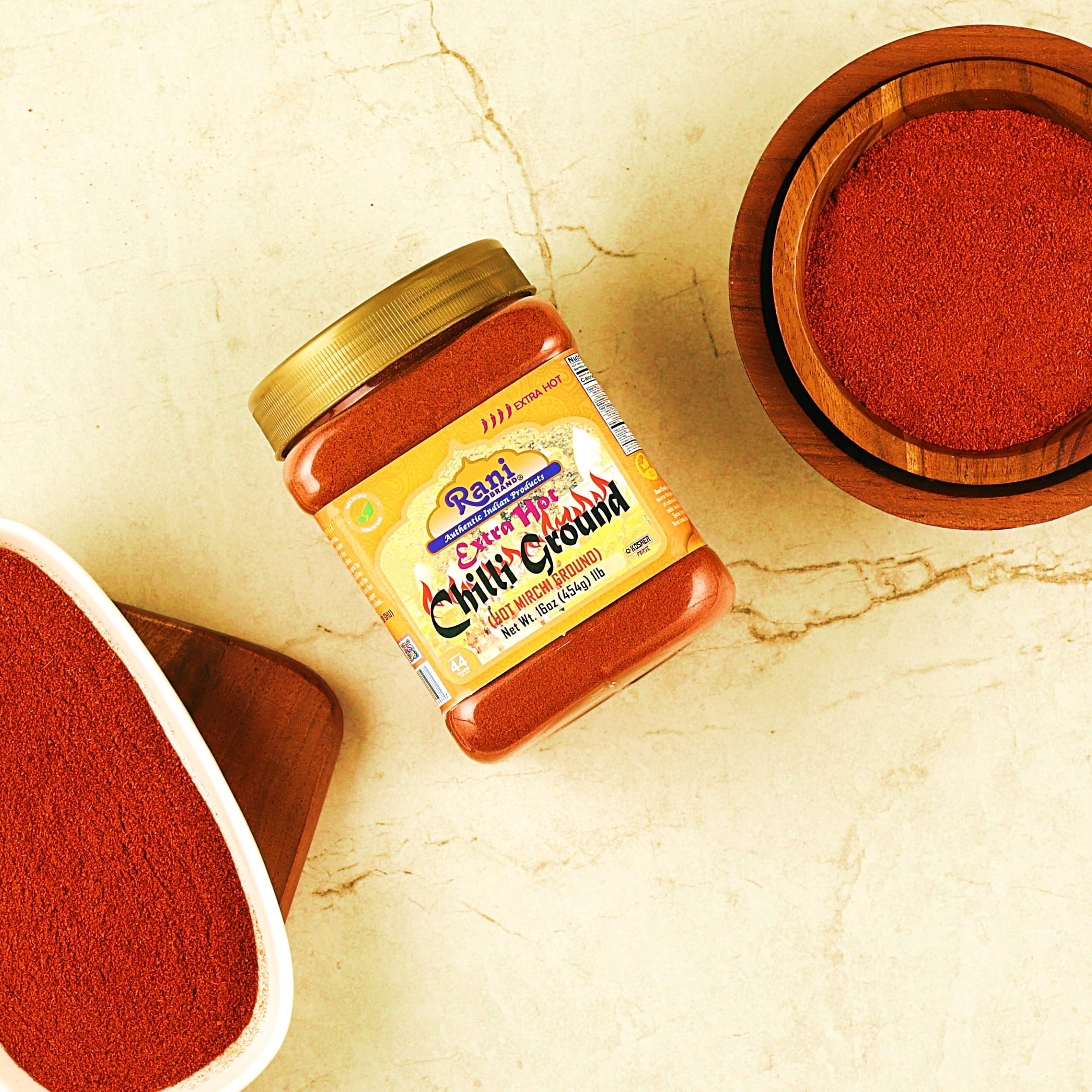 Rani Extra Hot Chilli Powder Indian Spice 16oz (1lb) 454g PET Jar, Pack of 6 ~ All Natural | No Color added | Gluten Friendly | Vegan | NON-GMO | Kosher | No Salt or fillers - Image 2