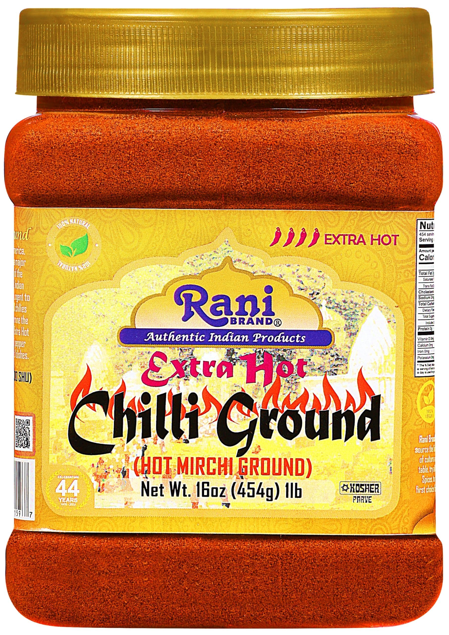 Rani Extra Hot Chilli Powder Indian Spice 16oz (1lb) 454g PET Jar, Pack of 6 ~ All Natural | No Color added | Gluten Friendly | Vegan | NON-GMO | Kosher | No Salt or fillers - Image 3