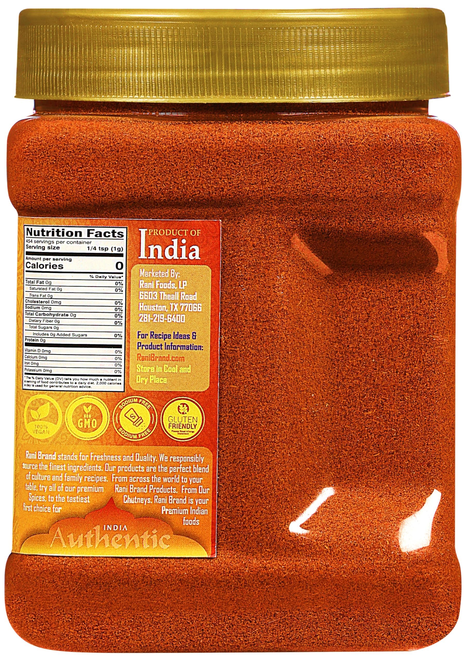 Rani Extra Hot Chilli Powder Indian Spice 16oz (1lb) 454g PET Jar, Pack of 6 ~ All Natural | No Color added | Gluten Friendly | Vegan | NON-GMO | Kosher | No Salt or fillers - Image 5