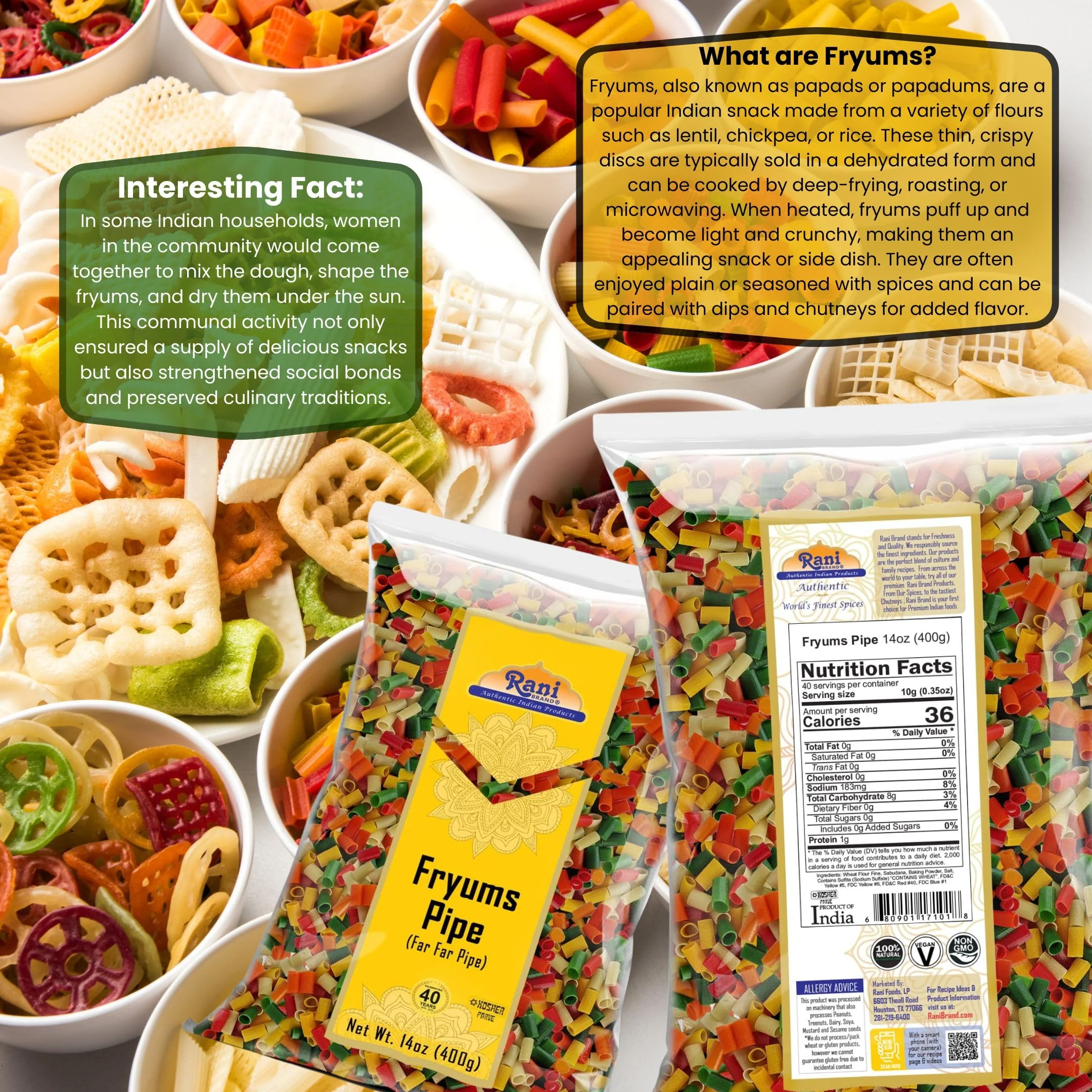 Rani Far Far, Fryum Snack {8 Sizes Available} - Image 31
