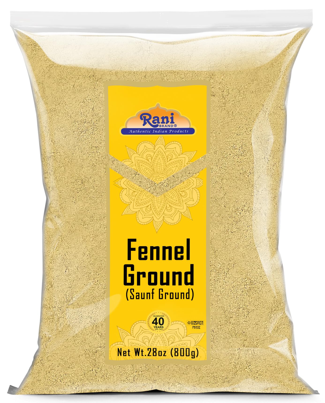 Rani Fennel Ground (Saunf) Powder Spice 28oz (1.75lbs) 800g ~ All Natural | Gluten Friendly | NON-GMO | Kosher | Vegan | Indian Origin