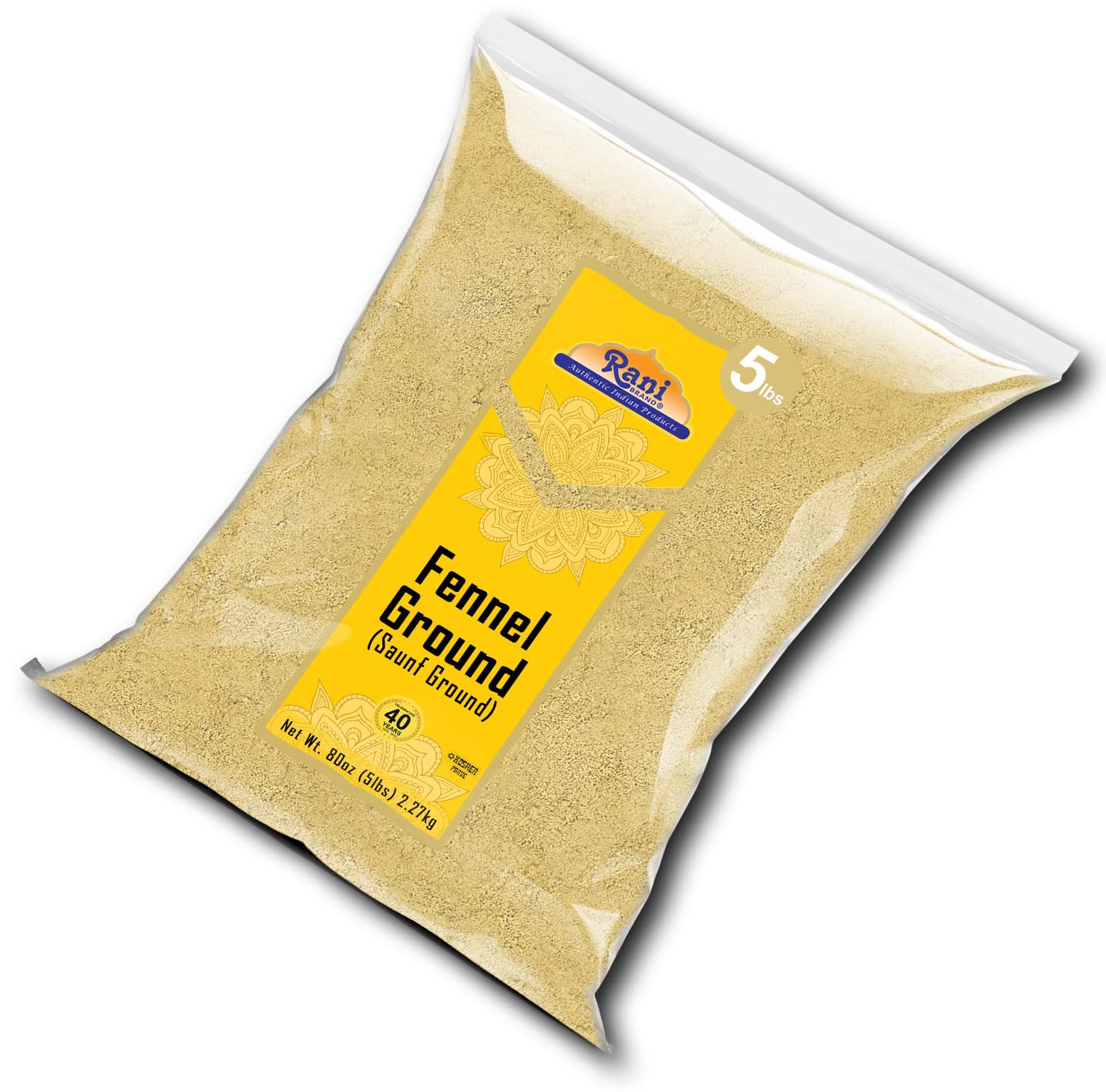 Rani Fennel Ground (Saunf) Powder Spice 80oz (5lbs) 2.27kg Bulk ~ All Natural | Gluten Friendly | NON-GMO | Kosher | Vegan | Indian Origin - Image 8