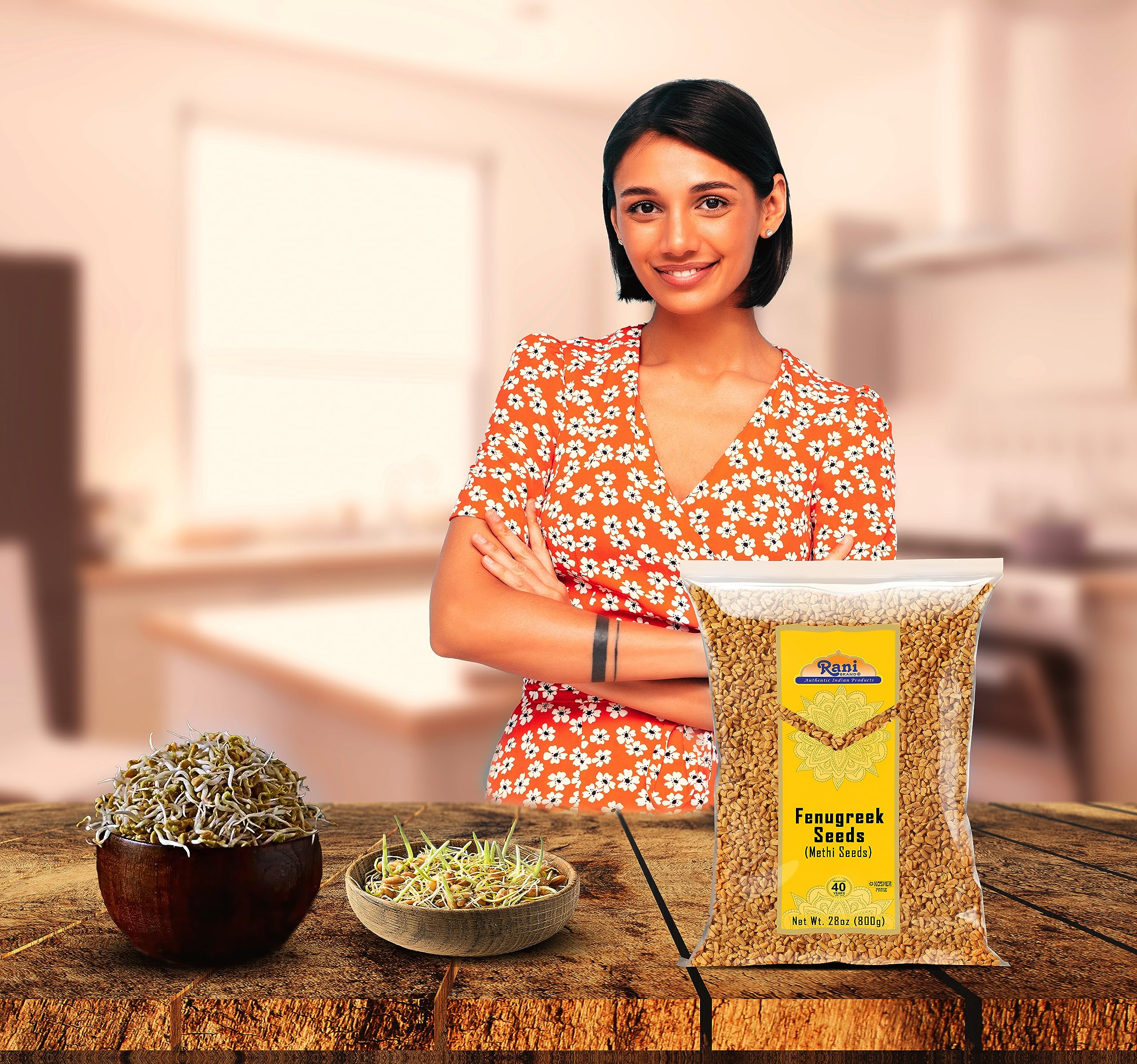 Rani Fenugreek (Methi) Seeds Whole 14oz (400g) Trigonella foenum graecum ~ All Natural | Vegan | Gluten Friendly | Non-GMO | Kosher | Indian Origin - Image 6