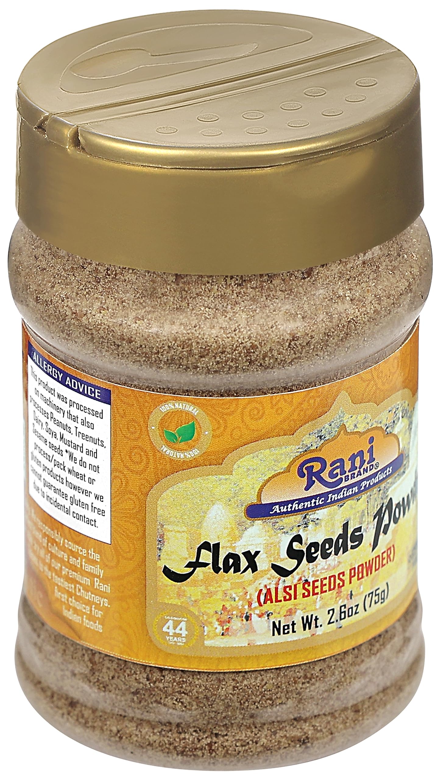 Rani Flax Seeds Powder (Alsi, Linum usitatissimum) 2.6oz (75g) PET Jar | All Natural ~ Gluten Free Ingredients | Non-GMO | Kosher | Vegan | Indian Origin - Image 10