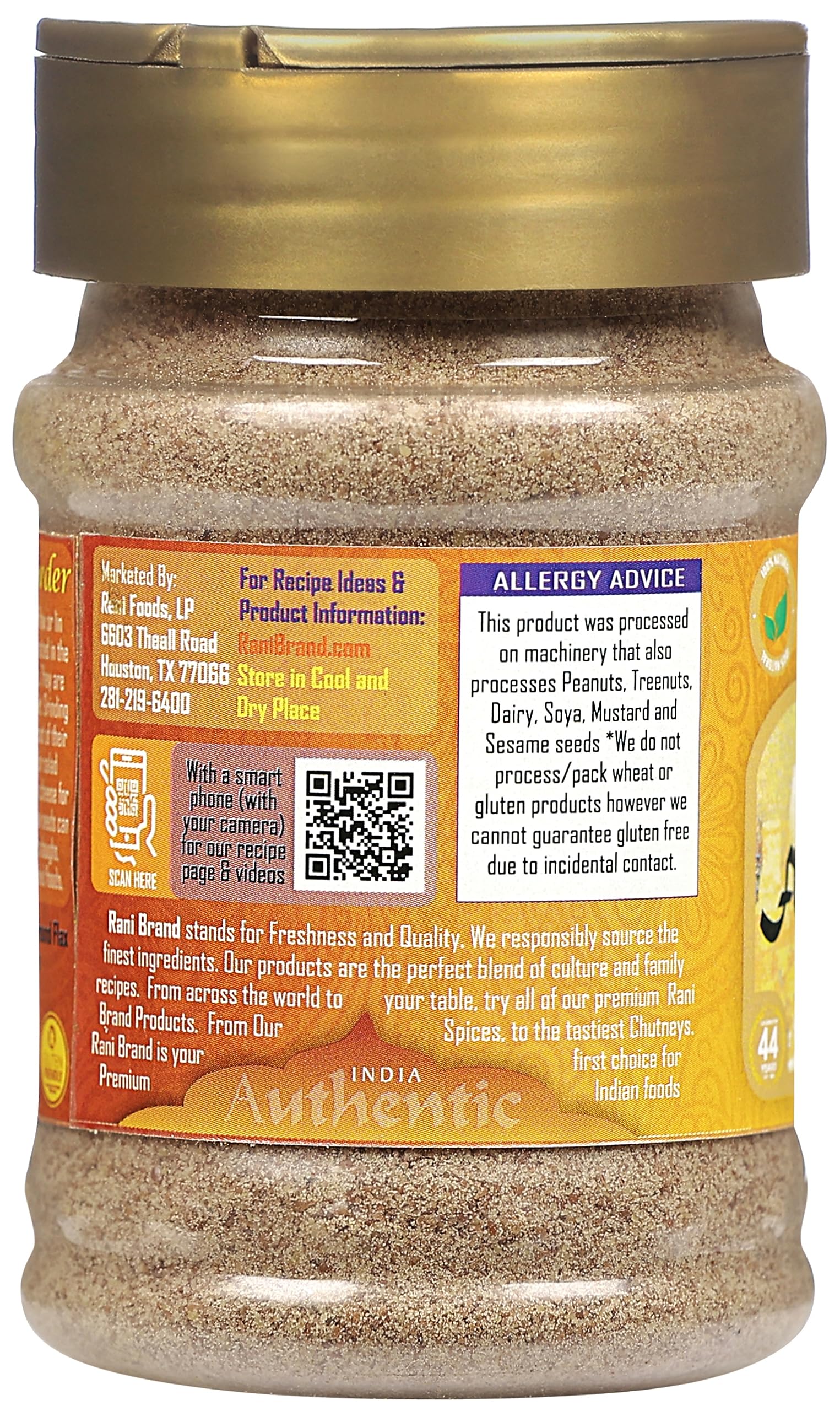 Rani Flax Seeds Powder (Alsi, Linum usitatissimum) 2.6oz (75g) PET Jar | All Natural ~ Gluten Free Ingredients | Non-GMO | Kosher | Vegan | Indian Origin - Image 6