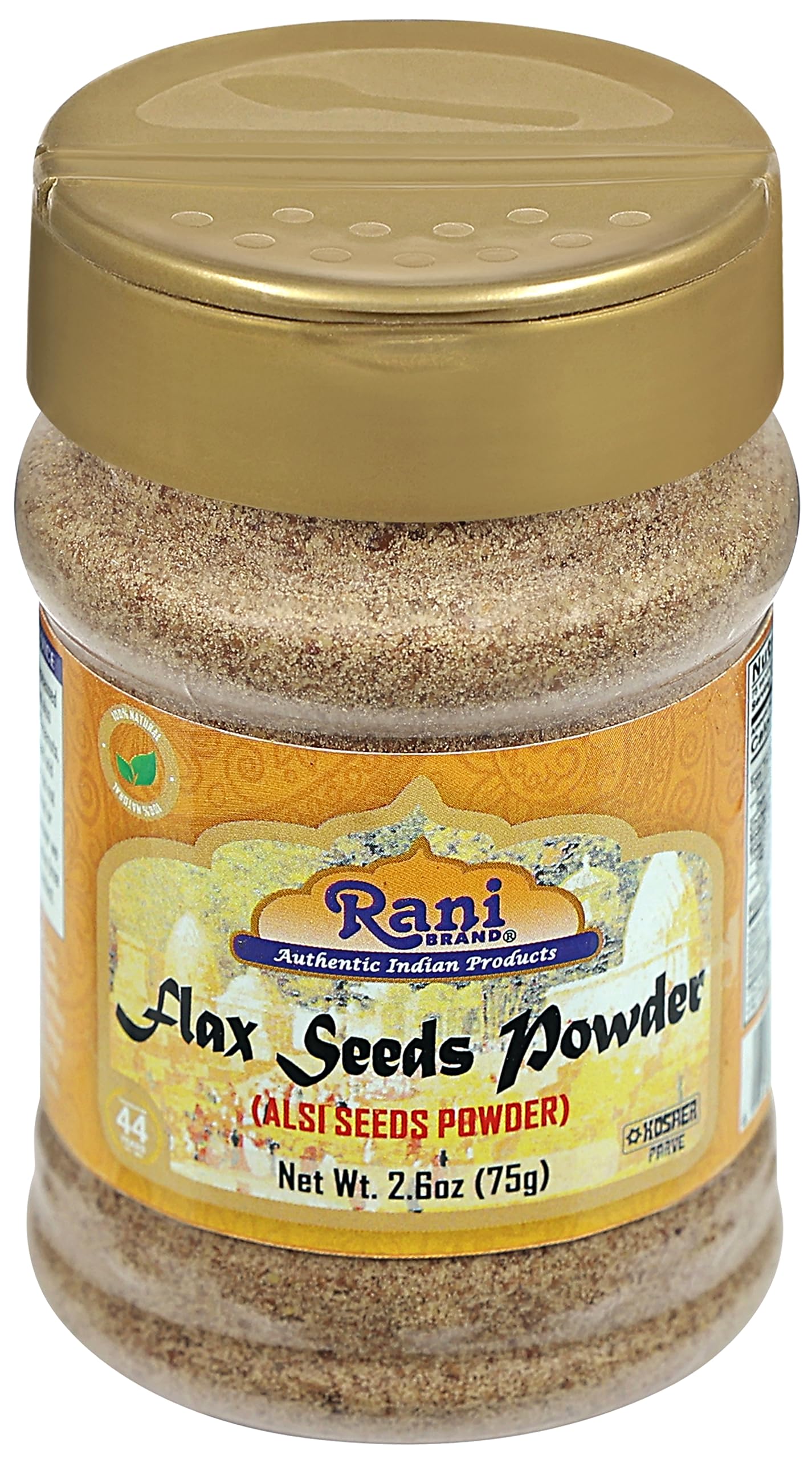 Rani Flax Seeds Powder (Alsi, Linum usitatissimum) 2.6oz (75g) PET Jar | All Natural ~ Gluten Free Ingredients | Non-GMO | Kosher | Vegan | Indian Origin - Image 8