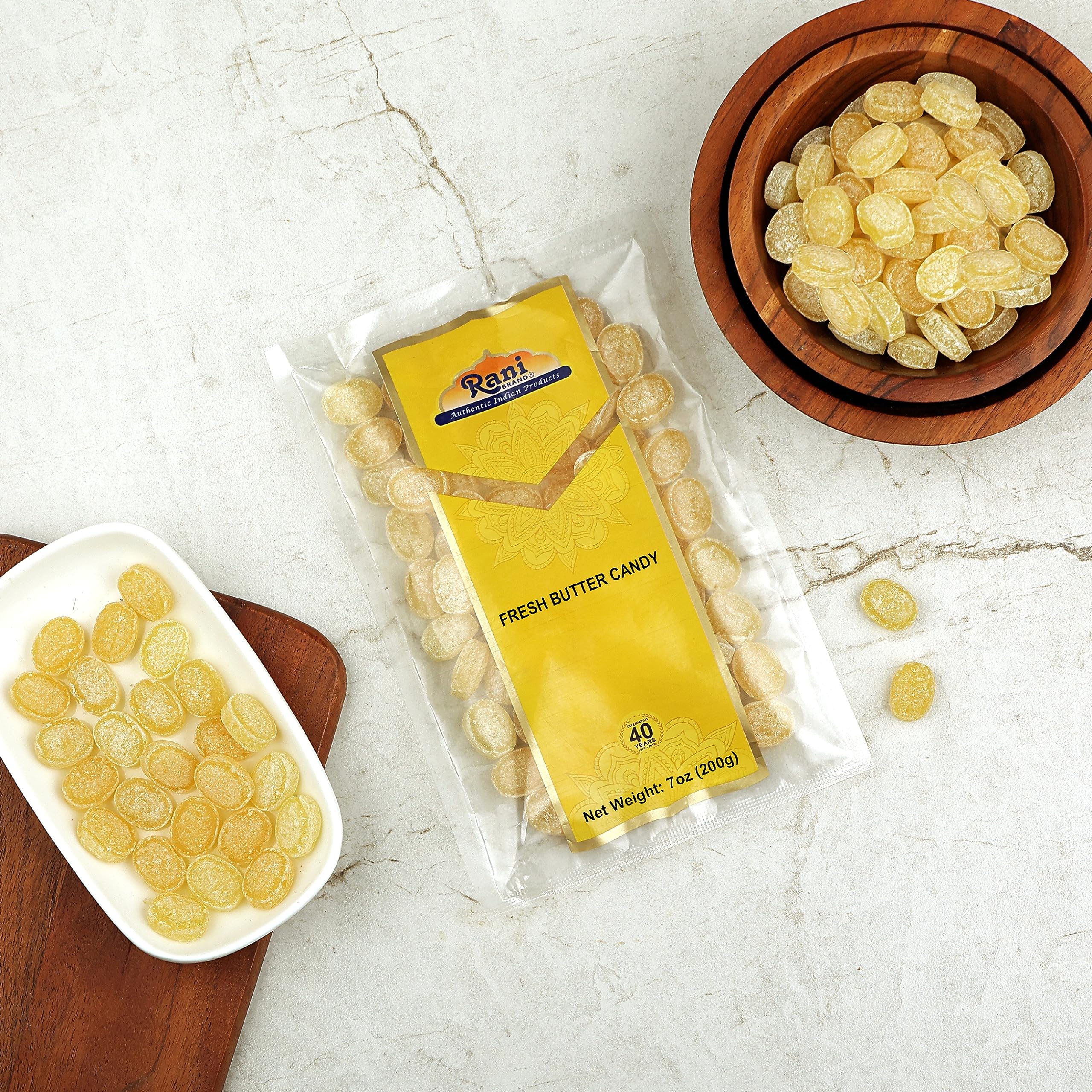 Rani Fresh Butter Candy 7oz (200g) ~ Indian Tasty Treats | Vegan | Gluten Friendly | NON-GMO | Kosher | Indian Origin - Image 2
