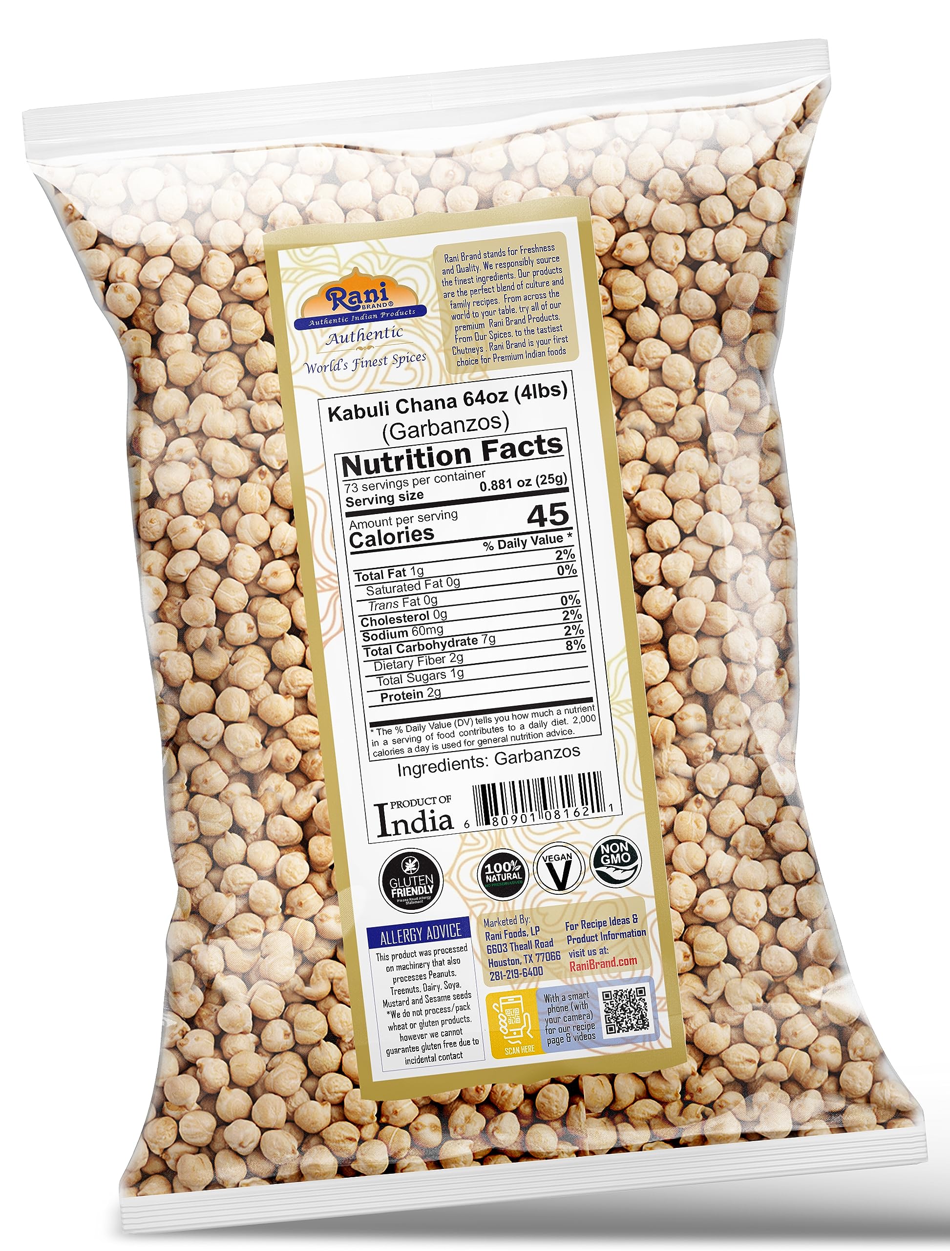 Rani Garbanzo Beans (Kabuli Chana) {4 Sizes Available} - Image 12