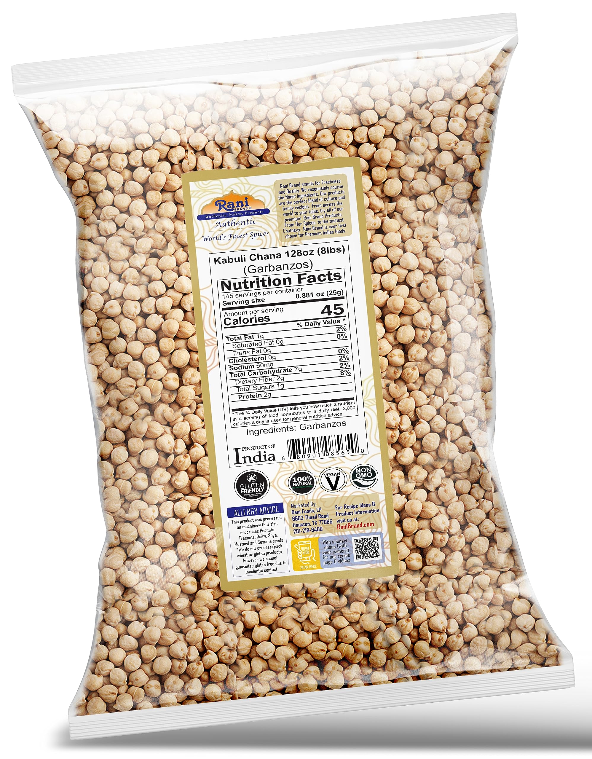 Rani Garbanzo Beans (Kabuli Chana) {4 Sizes Available} - Image 20