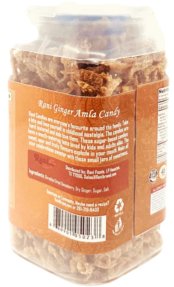 Rani Ginger Amla Candy 3.5oz (100g) Vacuum Sealed, Easy Open Top, Resealable Container ~ Indian Tasty Treats | Vegan | Gluten Friendly | NON-GMO - Image 3