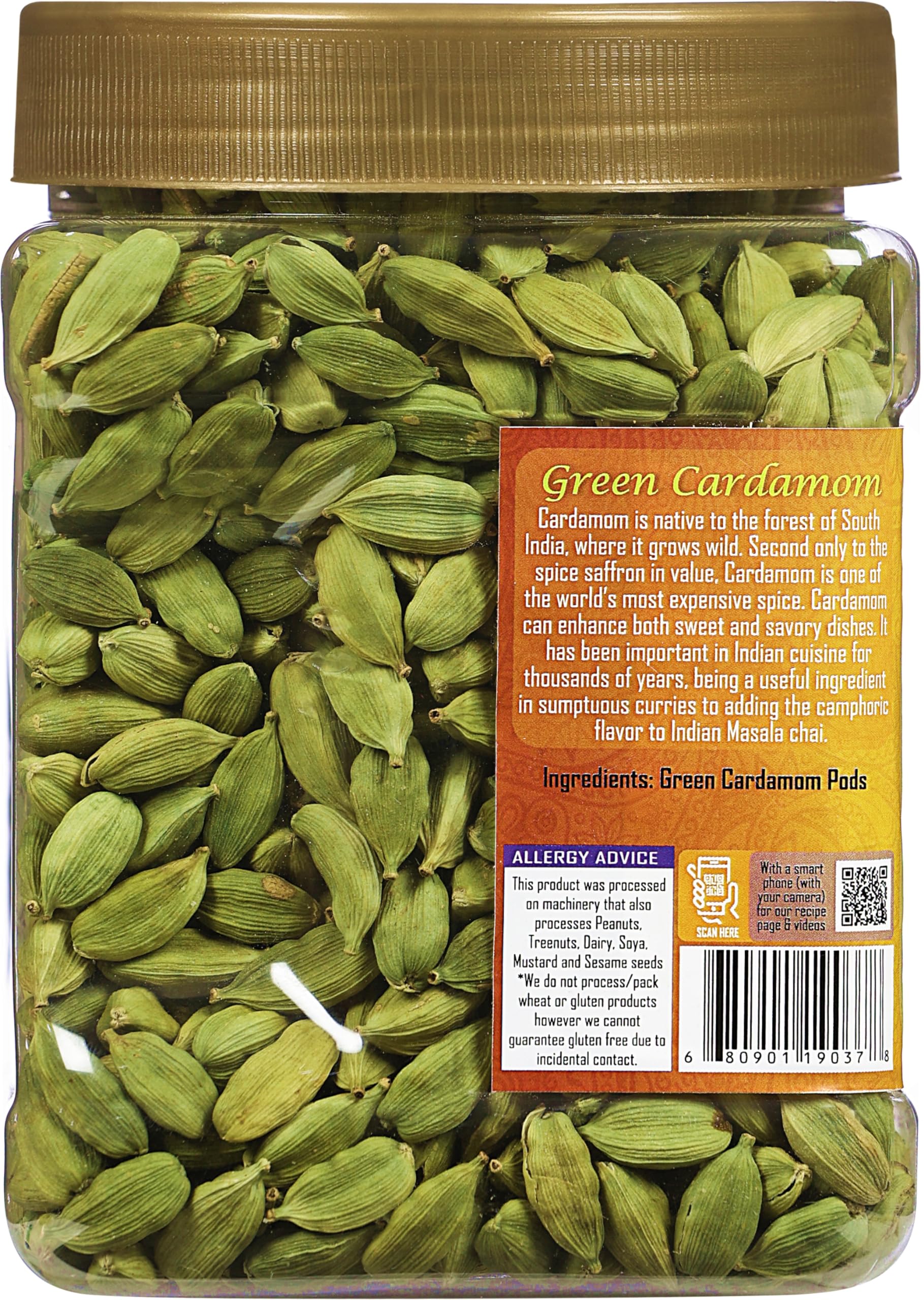 Rani Green Cardamom Pods Spice (Hari Elachi) 14oz (400g) PET Jar ~ All Natural | Vegan | Gluten Friendly | NON-GMO | Kosher | Product of India - Image 7