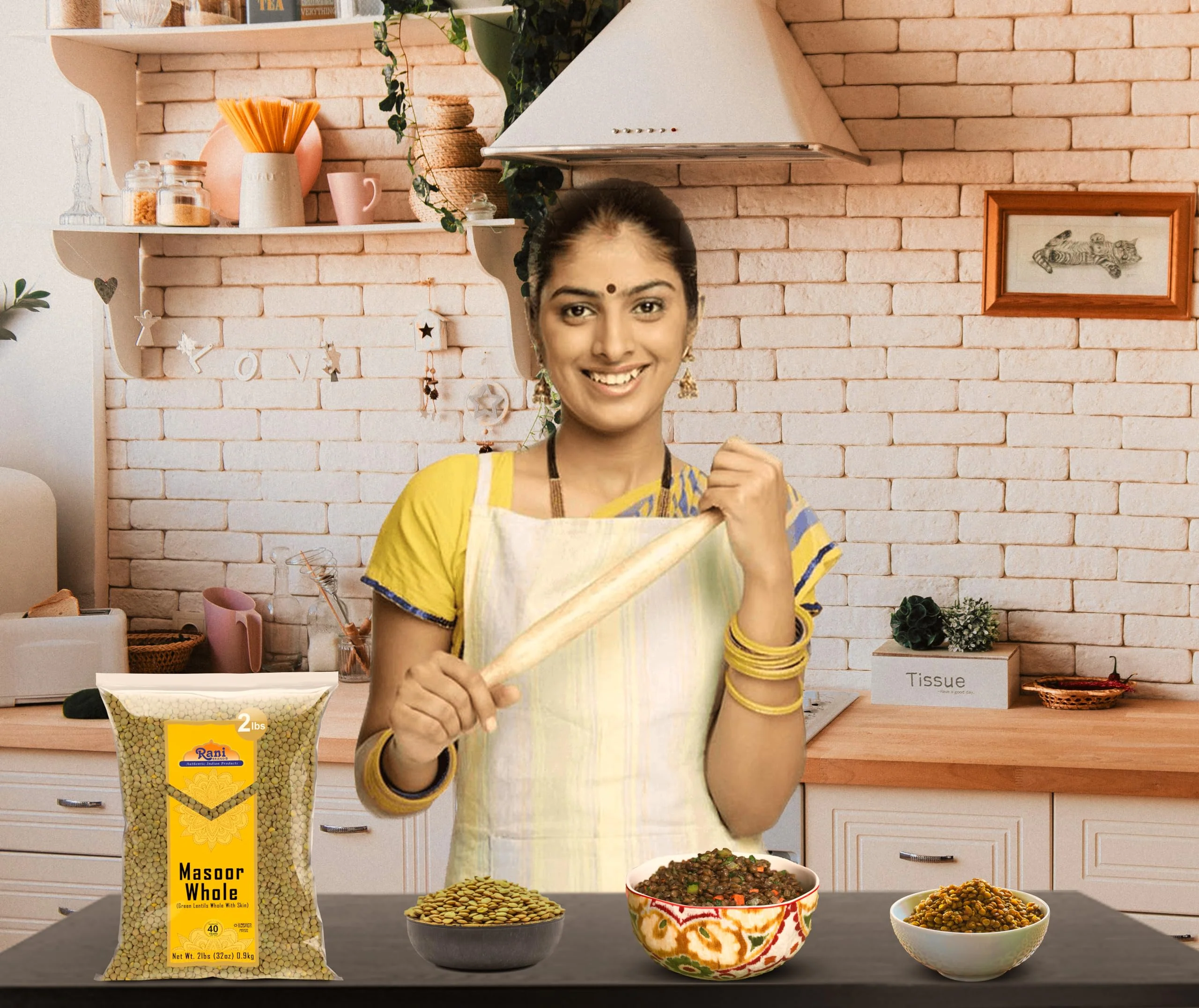 Rani Masoor Whole (Green Lentils Whole With Skin) 32oz (2lbs) 908g ~ All Natural | Vegan | Gluten Friendly | Non-GMO | Kosher | Product of USA - Image 5