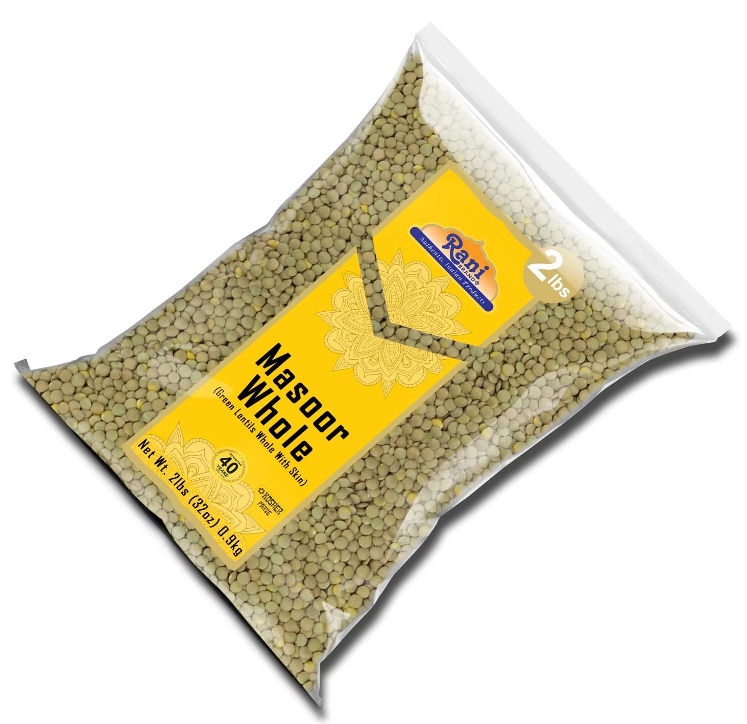 Rani Masoor Whole (Green Lentils Whole With Skin) 32oz (2lbs) 908g ~ All Natural | Vegan | Gluten Friendly | Non-GMO | Kosher | Product of USA - Image 8