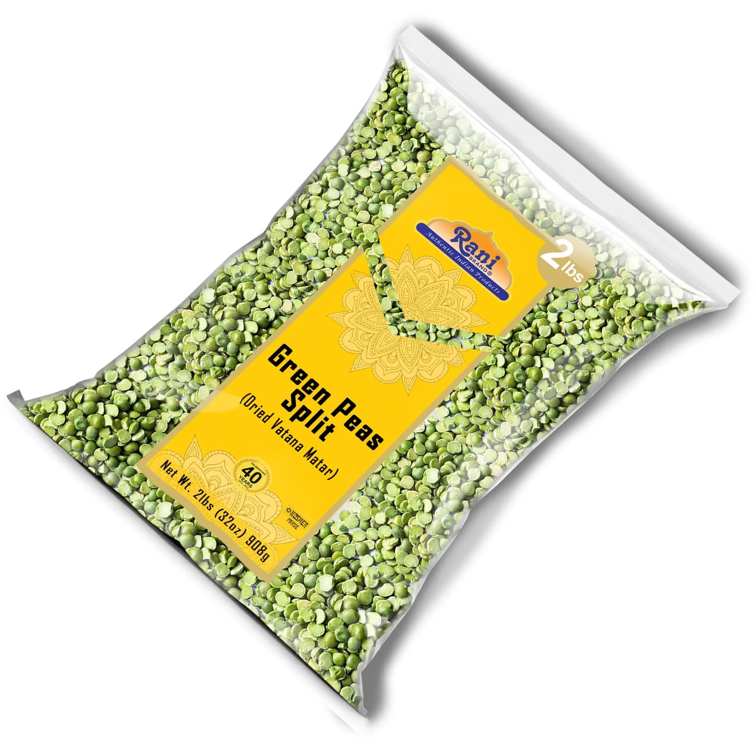 Rani Green Peas Split, Dried (Vatana, Matar) 32oz (2lbs) 907g ~ All Natural | Kosher | Vegan | Gluten Friendly | Product of USA - Image 8