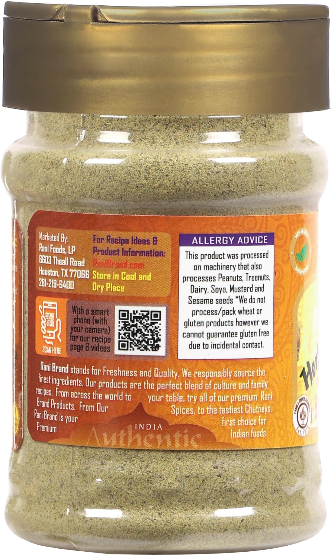 Rani Herbal Chat Masala (Seasoning for Fruits & Vegetable) Tangy Indian Seasoning 4oz (113g) PET Jar ~ All Natural | No MSG | Vegan | No Colors | Gluten Friendly | NON-GMO | Kosher | Indian Origin - Image 7