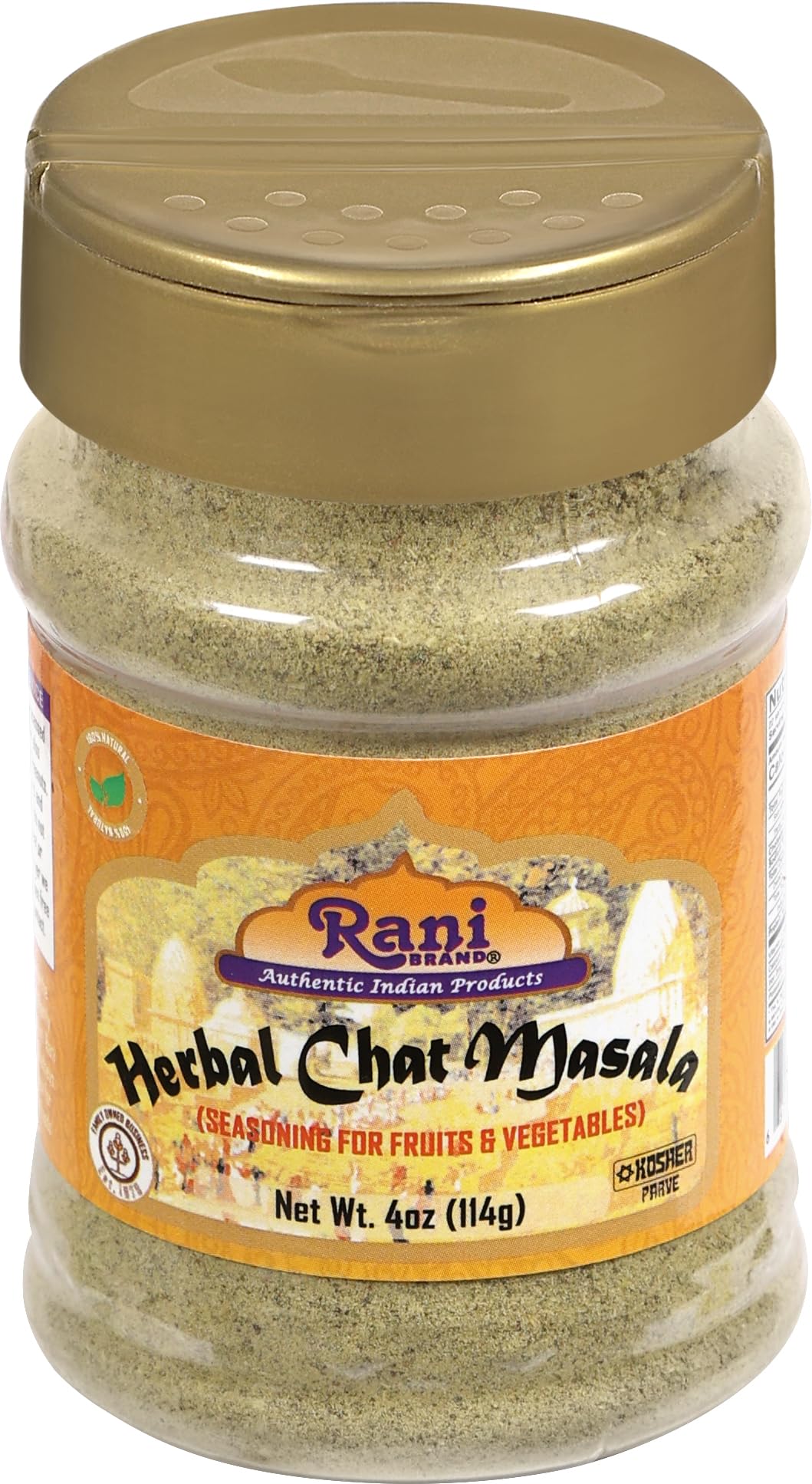 Rani Herbal Chat Masala (Seasoning for Fruits & Vegetable) Tangy Indian Seasoning 4oz (113g) PET Jar ~ All Natural | No MSG | Vegan | No Colors | Gluten Friendly | NON-GMO | Kosher | Indian Origin - Image 9