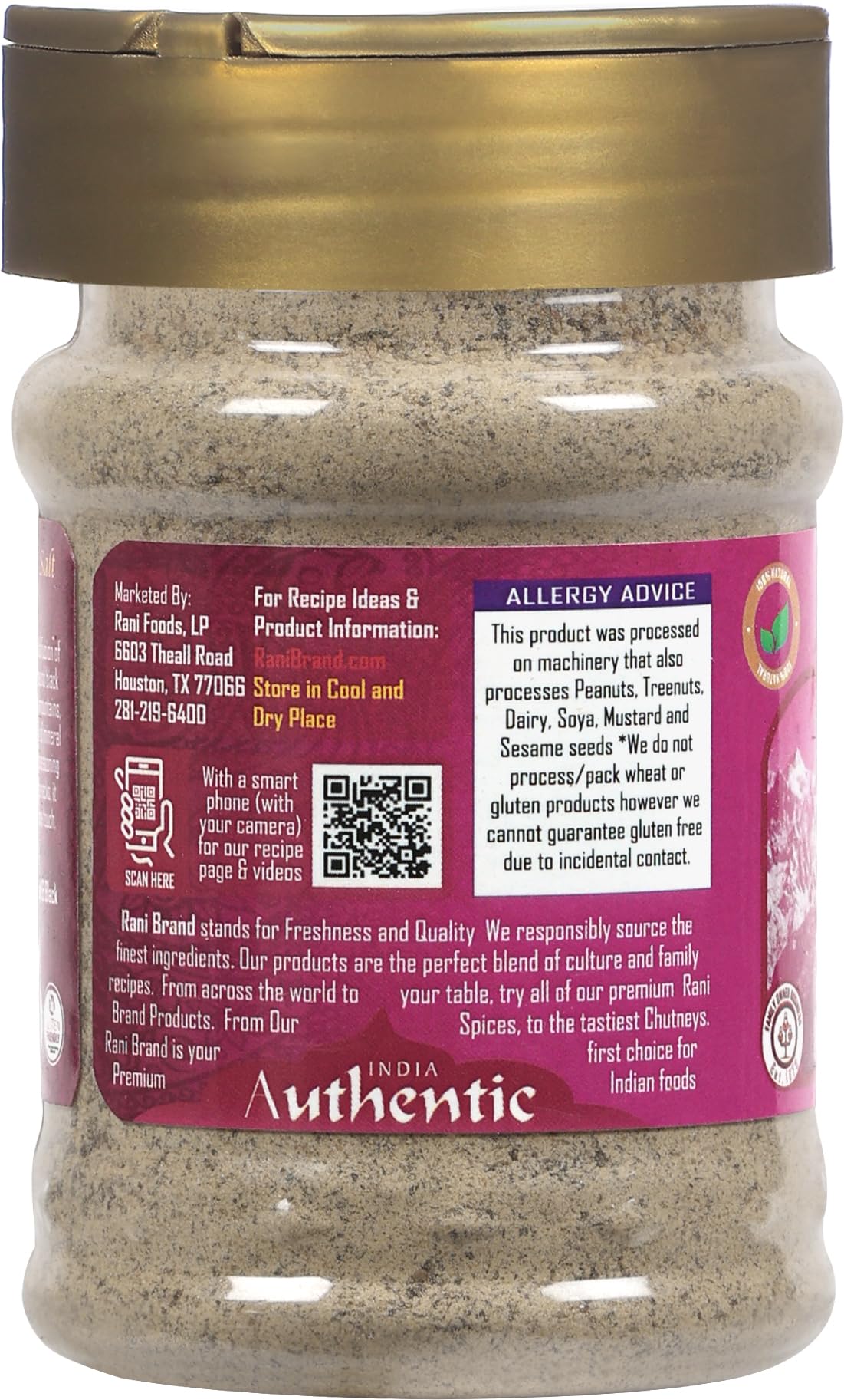 Rani Himalayan Pink Salt Pepper Flavor (84 Essential Trace Minerals) 6.7oz (190g) PET Jar ~ All Natural | Vegan | Gluten Friendly | NON-GMO | Indian Origin - Image 6