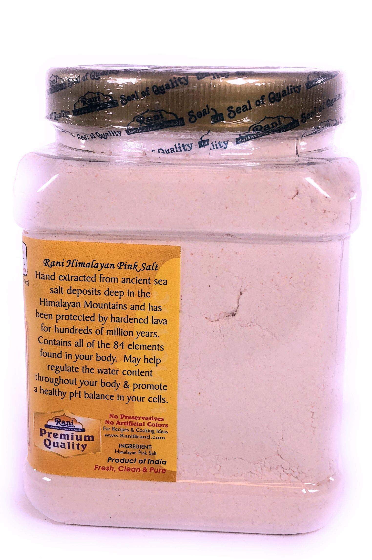 Rani Himalayan Pink Salt Powder (84 Essential Trace Minerals) 32oz (2lbs) 908g PET Jar ~ Natural | Vegan | Gluten Friendly | NON-GMO - Image 4