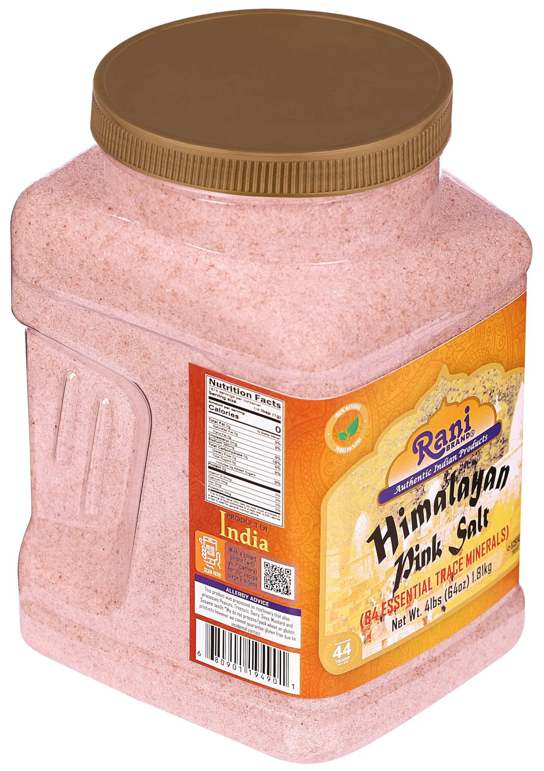 Rani Himalayan Pink Salt Powder (84 Essential Trace Minerals) 64oz (4lbs) 1.81kg PET Jar ~ All Natural | Vegan | Gluten Friendly | NON-GMO | Kosher | Indian Origin - Image 10