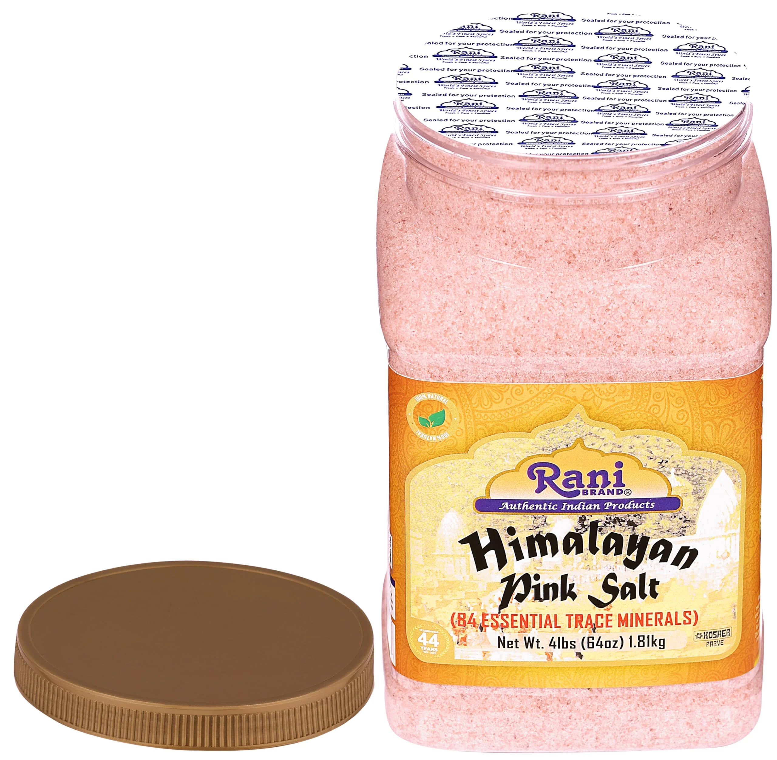 Rani Himalayan Pink Salt Powder (84 Essential Trace Minerals) 64oz (4lbs) 1.81kg PET Jar ~ All Natural | Vegan | Gluten Friendly | NON-GMO | Kosher | Indian Origin - Image 6