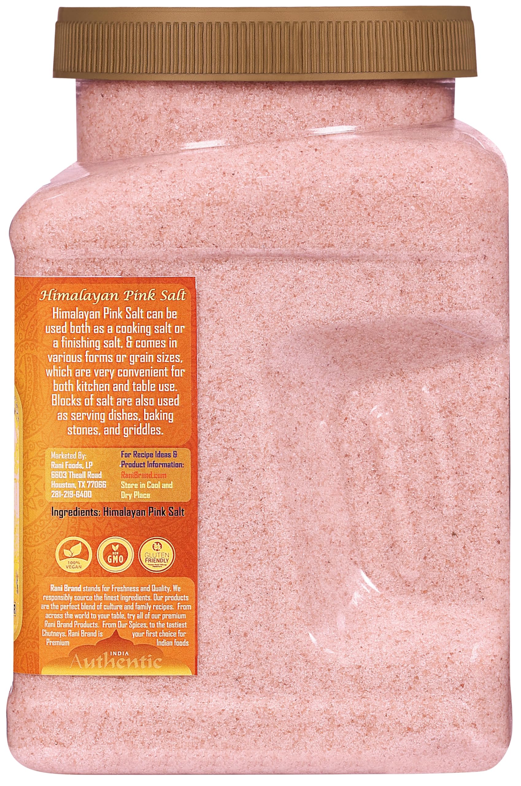 Rani Himalayan Pink Salt Powder (84 Essential Trace Minerals) 64oz (4lbs) 1.81kg PET Jar ~ All Natural | Vegan | Gluten Friendly | NON-GMO | Kosher | Indian Origin - Image 7
