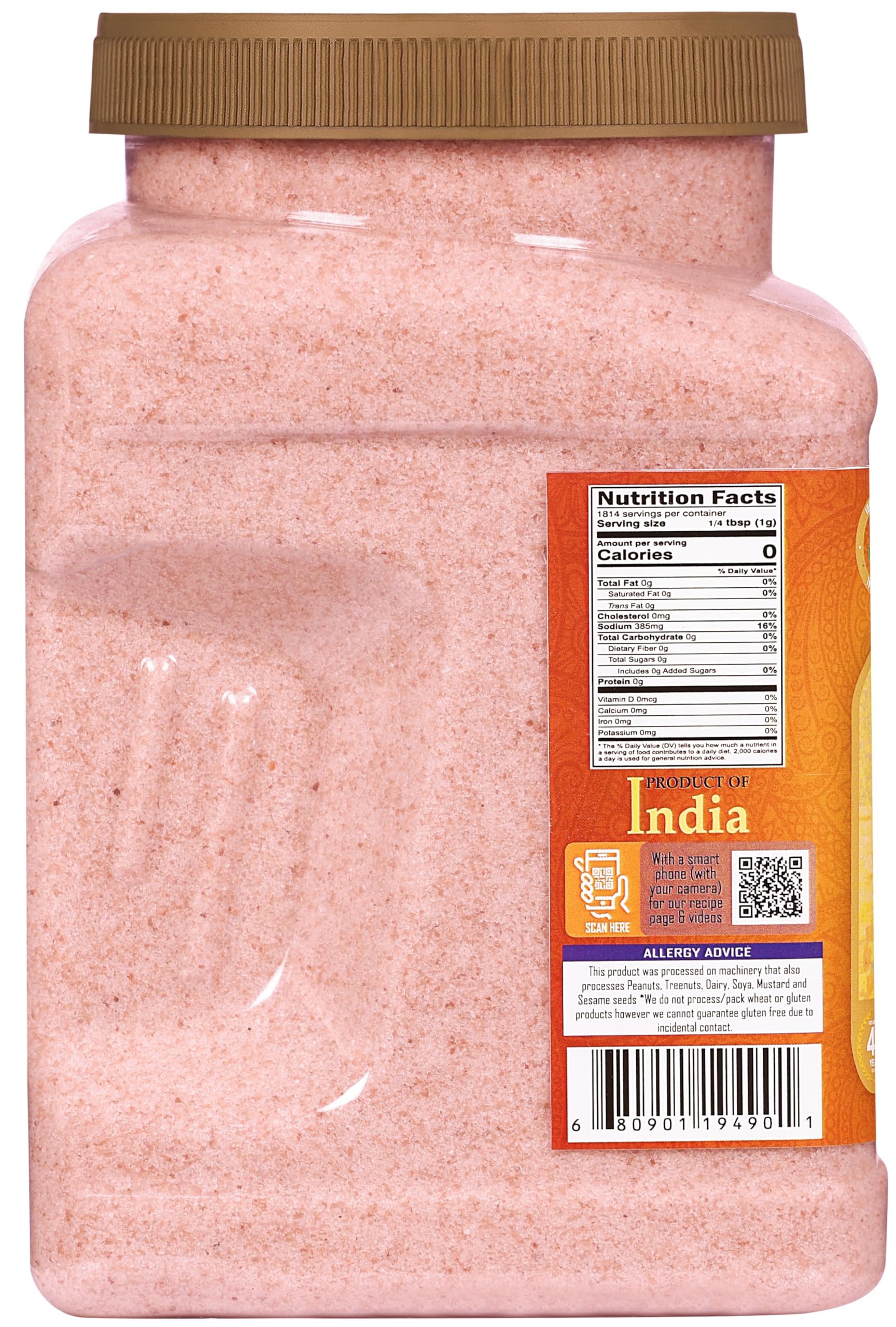 Rani Himalayan Pink Salt Powder (84 Essential Trace Minerals) 64oz (4lbs) 1.81kg PET Jar ~ All Natural | Vegan | Gluten Friendly | NON-GMO | Kosher | Indian Origin - Image 8
