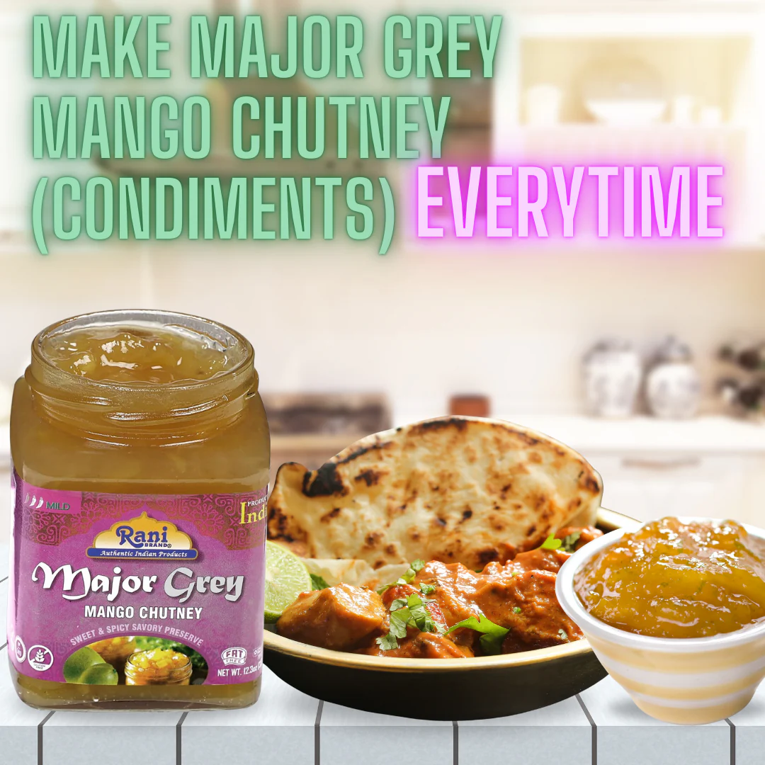 Rani Hot Mango Chutney (Spicy Indian Preserve) 12.5oz (350g) Glass Jar, Ready to eat, Vegan, Pack of 5+1 FREE ~ Gluten Free, All Natural, NON-GMO | Kosher - Image 6