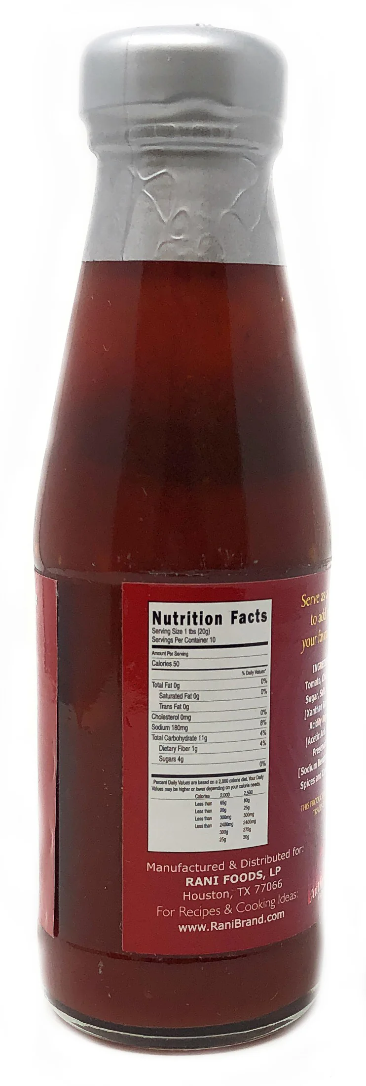 Rani Hot & Sweet Sauce 7oz (200g) Glass Jar, Vegan, Perfect for dipping, Savory Dishes & french fries! ~ Gluten Free | NON-GMO | No Colors | Indian Origin - Image 3