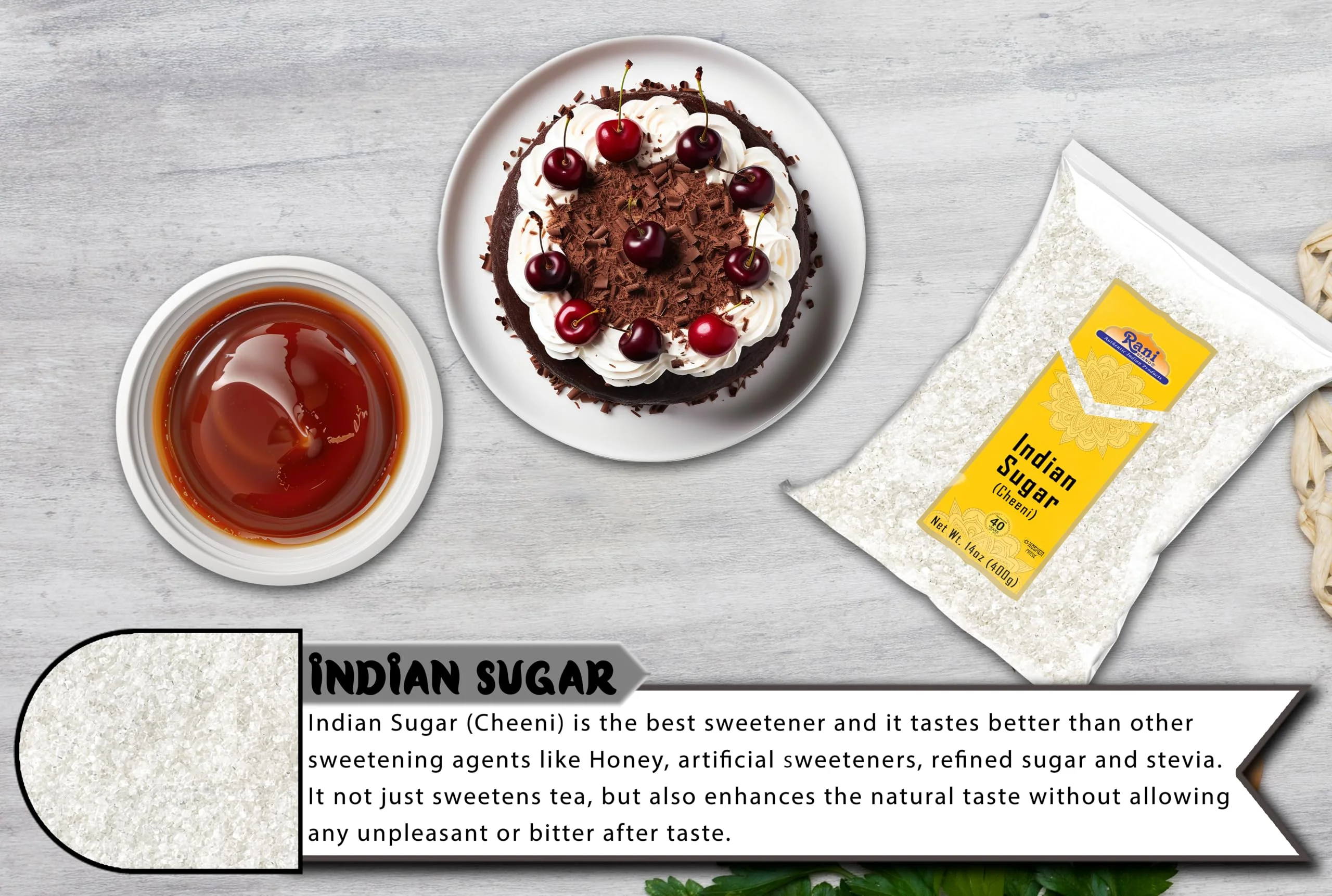 Rani Indian Sugar Khand (Khandsari) 14oz (400g) ~ All Natural | Gluten Friendly | No Colors | Vegan | Kosher | Indian Origin - Image 3