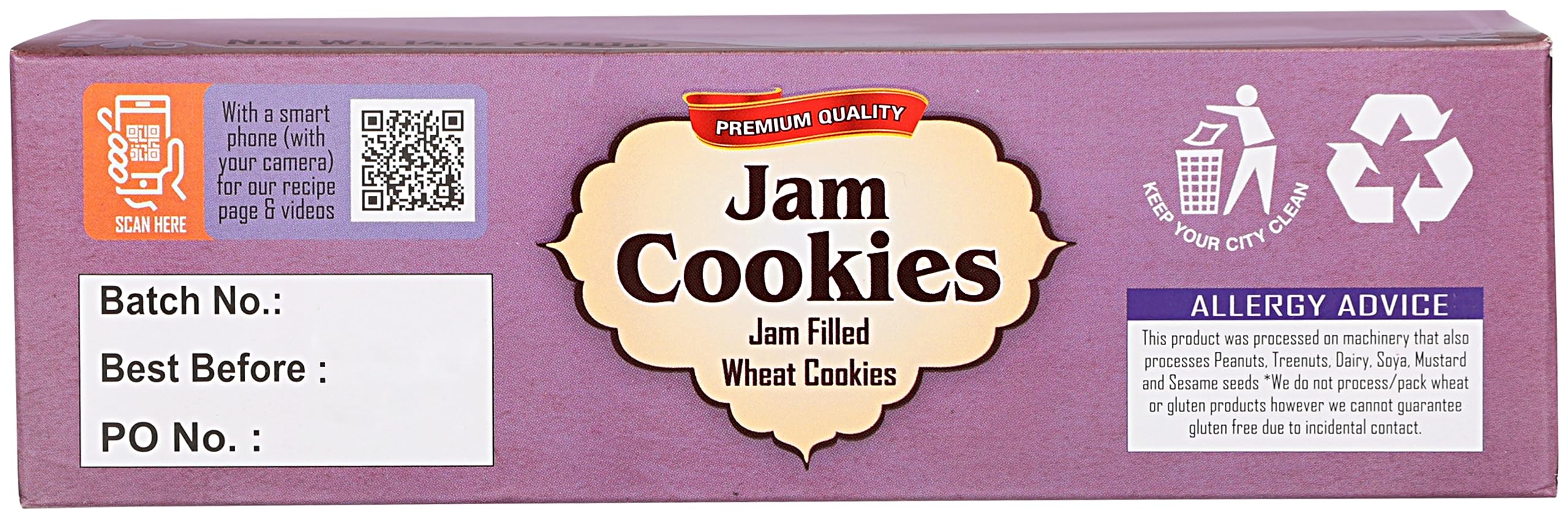 Rani Jam Cookies (Jam Filled Wheat Cookies) 14oz (400g) Pack of 3+1 FREE, Premium Quality Indian Cookies ~ Vegan | Non-GMO | Indian Origin - Image 8