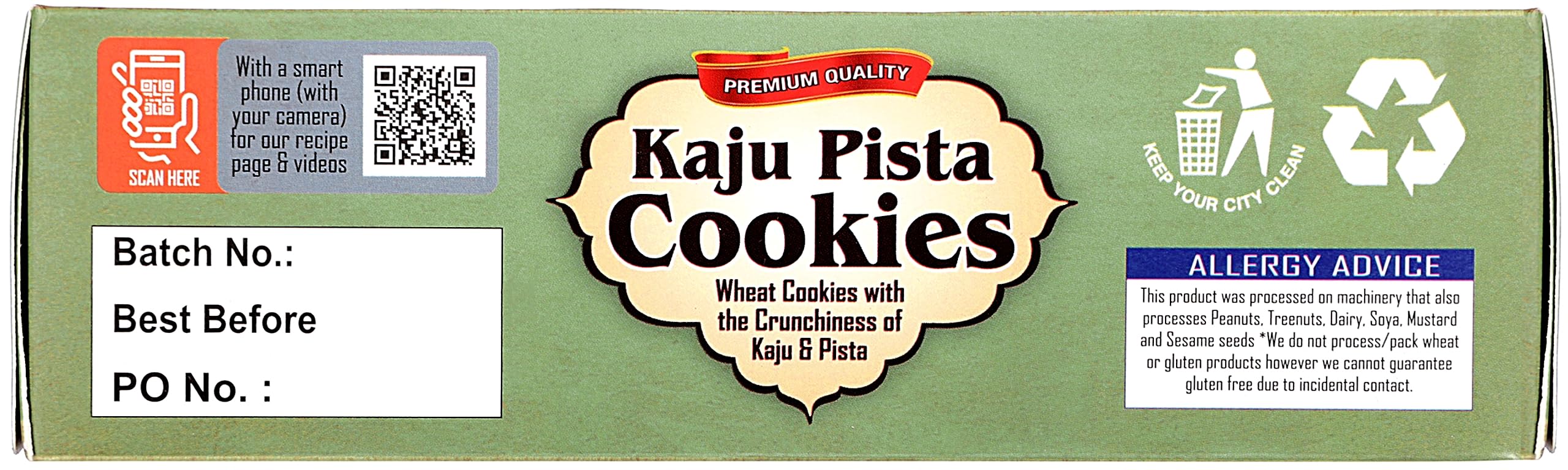 Rani Kaju Pista Cookies (Wheat Cookies with Crunchiness of Kaju & Pista) 14oz (400g) Premium Quality Indian Cookies ~ All Natural | Vegan | Non-GMO | Indian Origin - Image 7