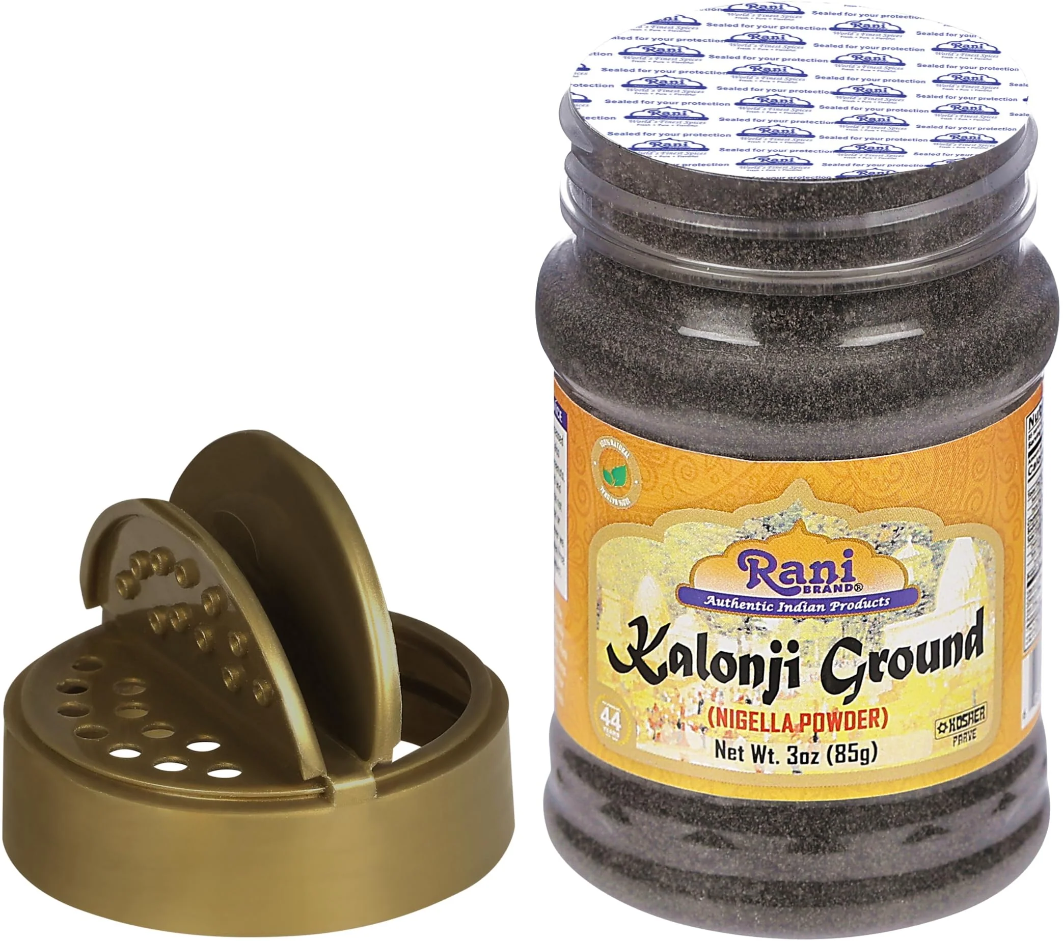 Rani Kalonji (Black Seed, Nigella Sativa, Black Cumin) Ground, Powder 3oz (85g) PET Jar ~ All Natural | Gluten Friendly | NON-GMO | Kosher | Vegan | Indian Origin - Image 5