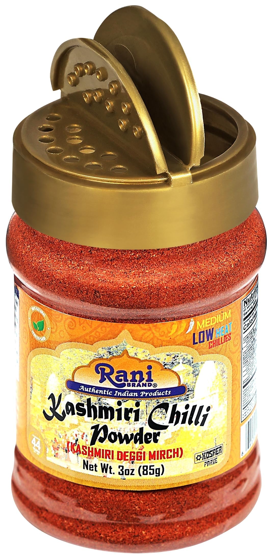 Rani Kashmiri Chilli Powder (Deggi Mirch, Low Heat) Ground Indian Spice 3oz (85g) PET Jar, Pack of 12 ~ All Natural | Salt-Free | Vegan | No Colors | Gluten Friendly | NON-GMO | Kosher | Indian Origin - Image 8