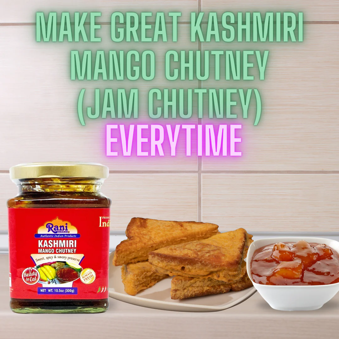 Rani Kashmiri Mango Chutney (Indian Preserve) 10.5oz (300g) Glass Jar, Ready to eat, Vegan ~ Gluten Free, All Natural, NON-GMO - Image 3